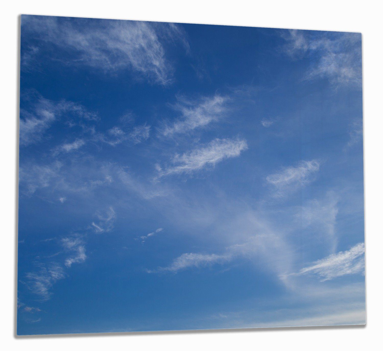 Wallario Herd-Abdeckplatte Blauer Himmel mit vereinzelten Wolken, ESG-Sicherheitsglas, (Glasplatte, 1 tlg., inkl. 5mm Noppen), verschiedene Größen