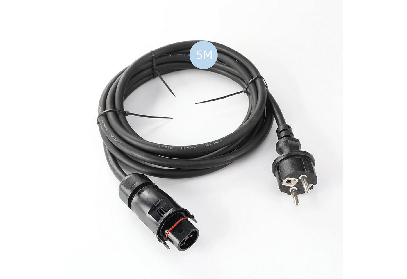 doitBau Solarmodul 5M LY01 Balkonkraftwerk Kabel, Buchse zu Stecker Anschlusskabel