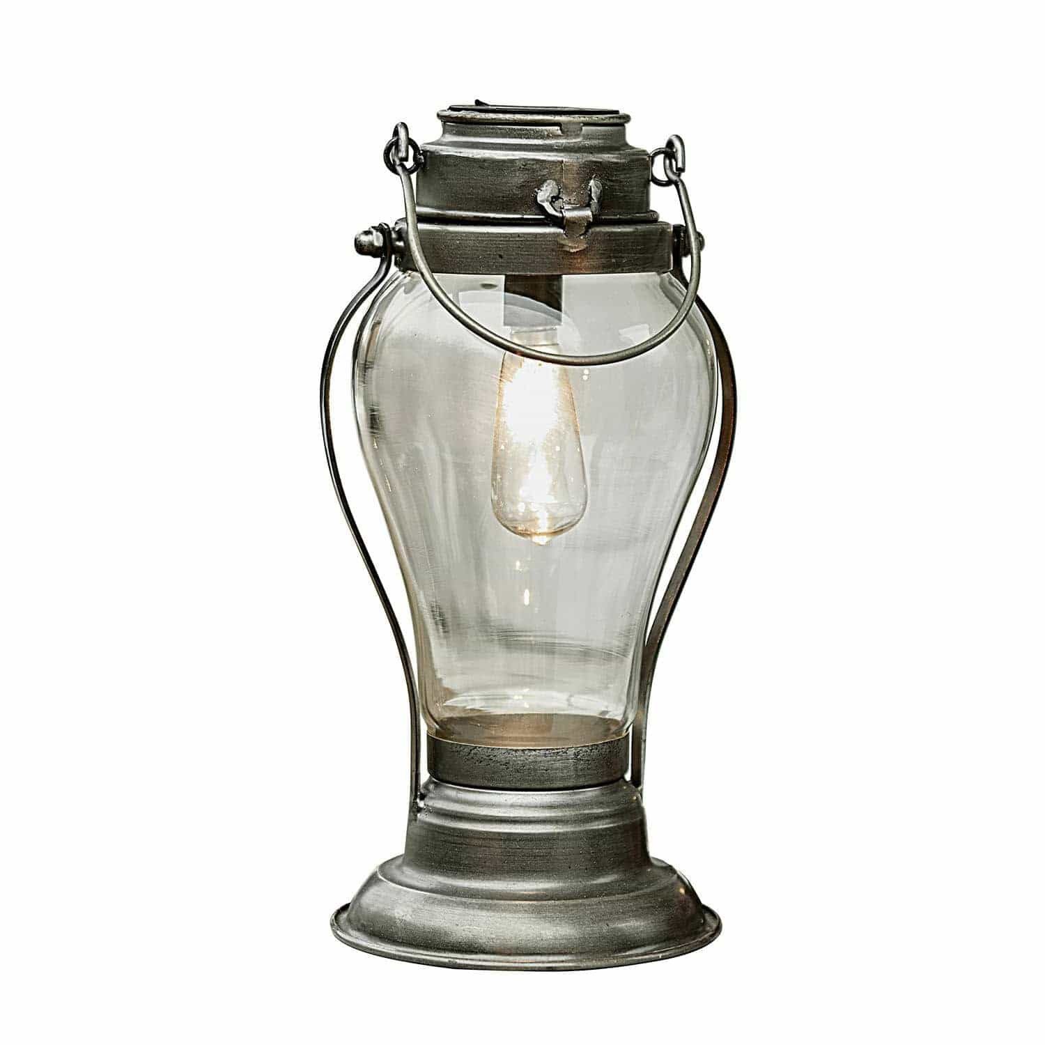 Mirabeau LED Laterne Solar-Laterne Melini antikgrau