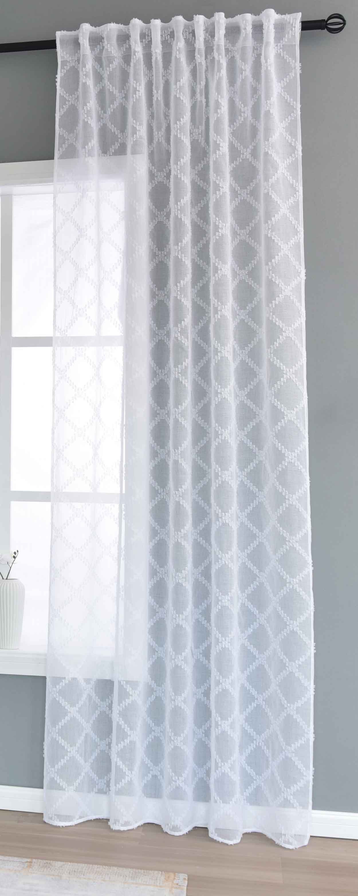 Gardinenbox Gardine (1 St), Multifunktionsband, transparent, Polyester, Dia günstig online kaufen