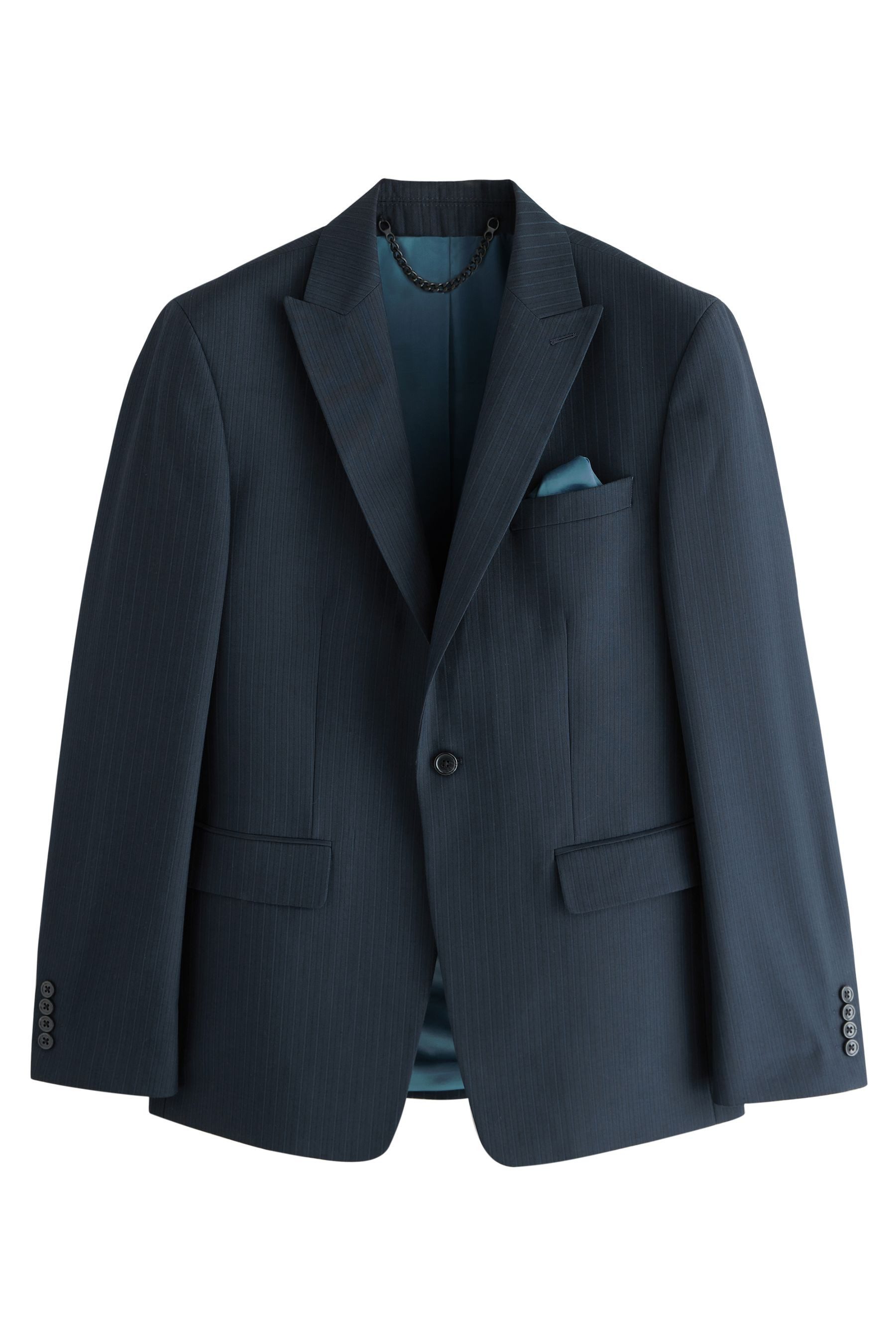 Next Sakko Slim Fit Anzugsakko mit Streifen (1-tlg)