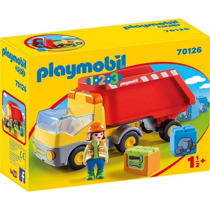Playmobil® Konstruktions-Spielset Kipplaster (70126) Playmobil 123 Made in Europe