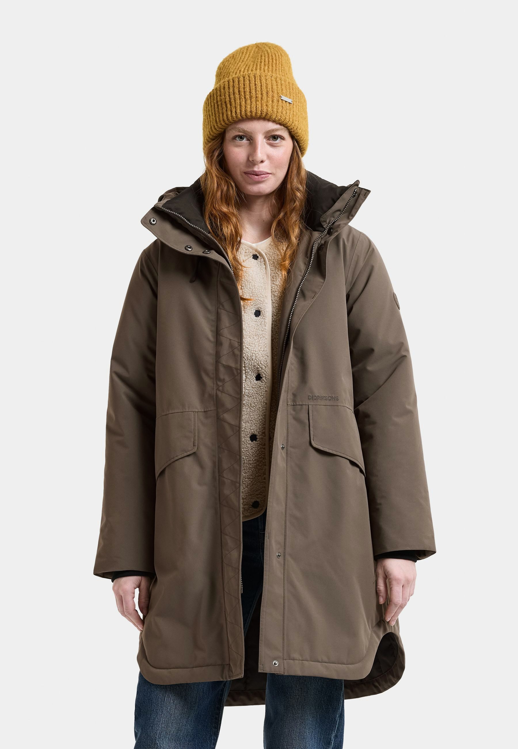 Didriksons Winterjacke Damen Winterparka Wasserdicht LILIAN mit Kapuze mit Taschen