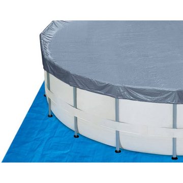 PolyGroup Framepool Polygroup Summer Waves Elite Frame Pool Set rund 4 (Komplett-Set), Sicherheitsleiter