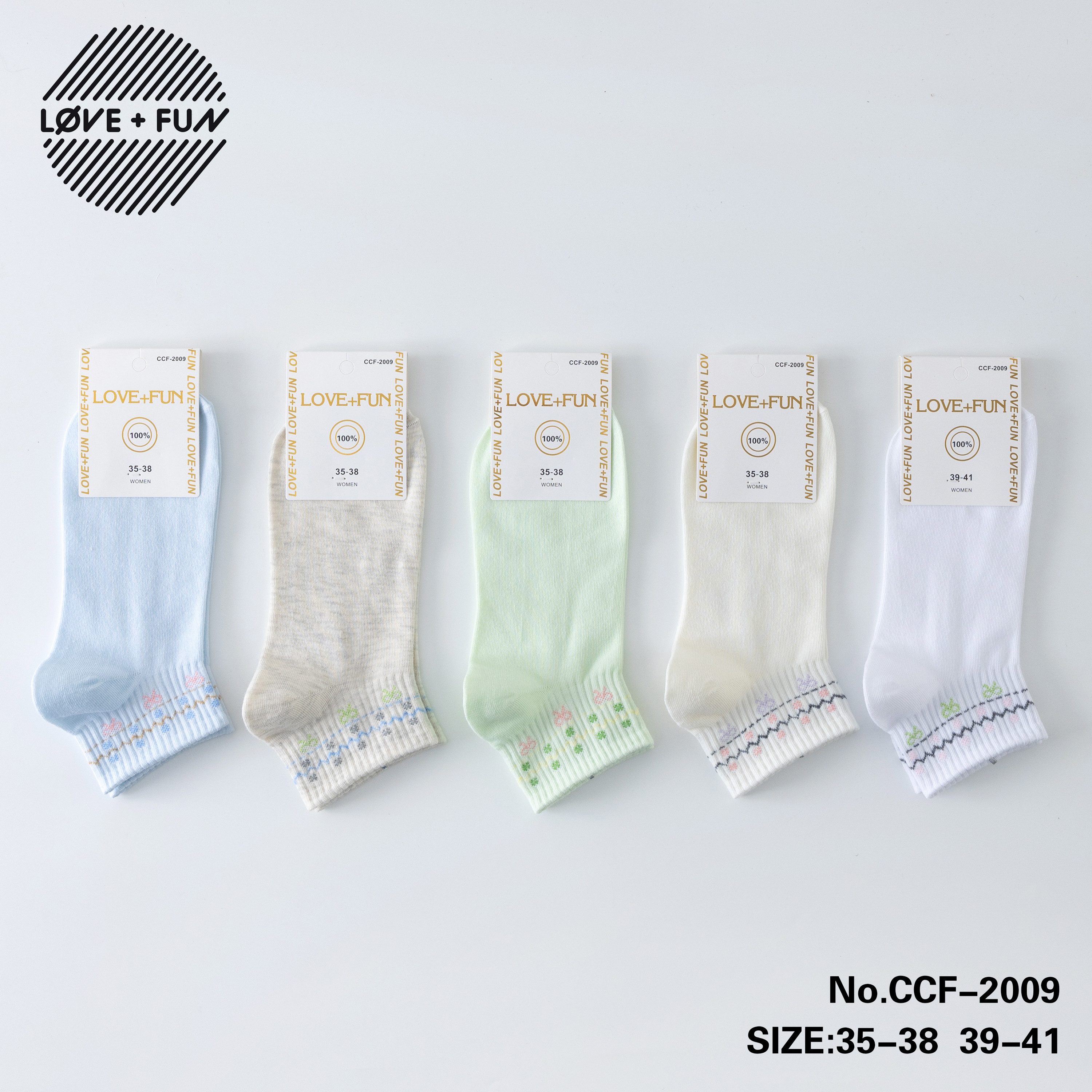 Freizeitsocken Damen Sneakersocken atmungsaktiv weich bequem sommer bunt 5-Paar