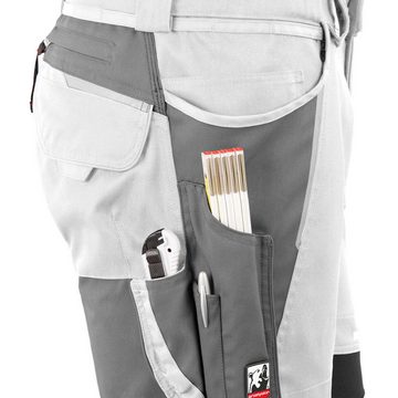 QUALITEX HIGH QUALITY WORKWEAR Arbeitsbundhose moderne Arbeitshose IRON - Lyocell, Cordura, Stretch & Reflexelemente (1-tlg) funktionale Werkstatthose mit 19 Taschen - Atmungsaktiv - Dehnbund