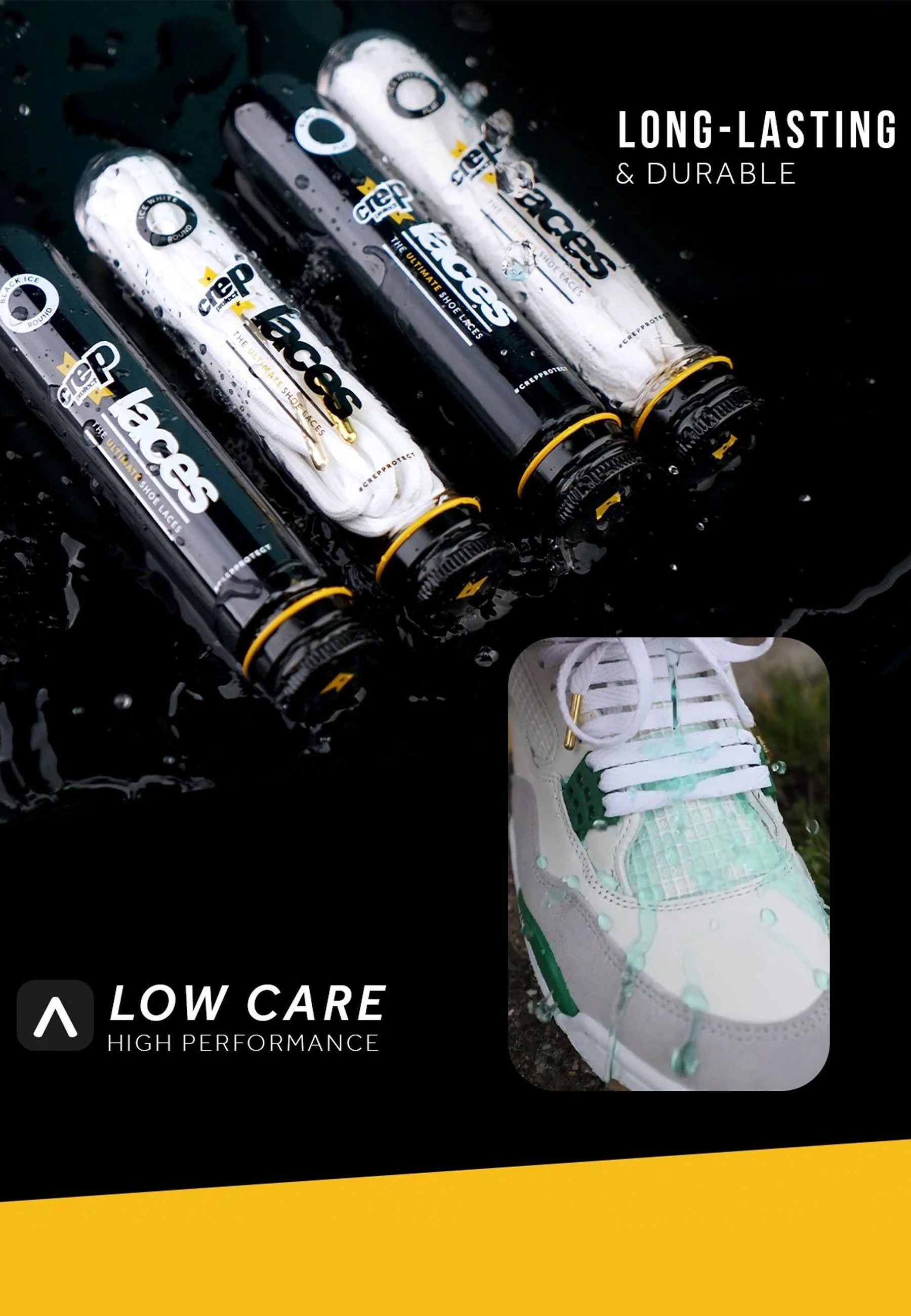 Crep Protect Reinigungsbürste Crep Protect Laces White Flat, (Set)