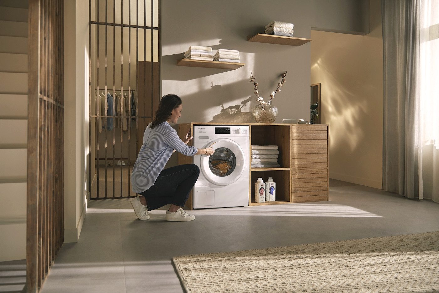 Miele Waschmaschine WSD383 WCS PWash&Steam&9kg, 9 kg, 1400 U/min, Getestet auf 20 Jahre perfekte Wäschepflege, 25 Jahre Motorgarantie – Bild 4 von 5