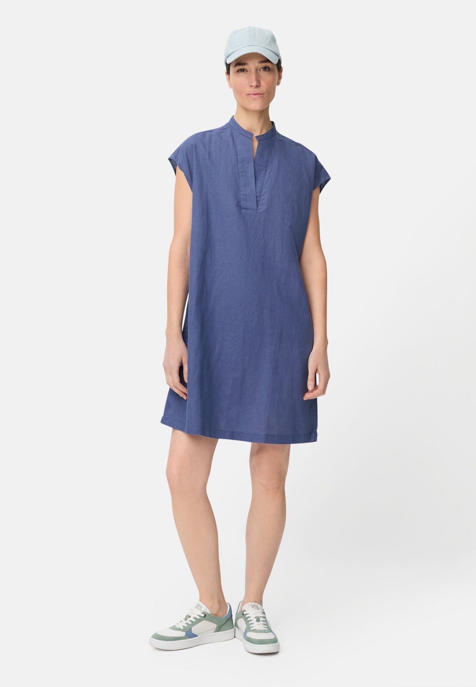 camel active Sommerkleid mit seitlichen Taschen Kurzarm