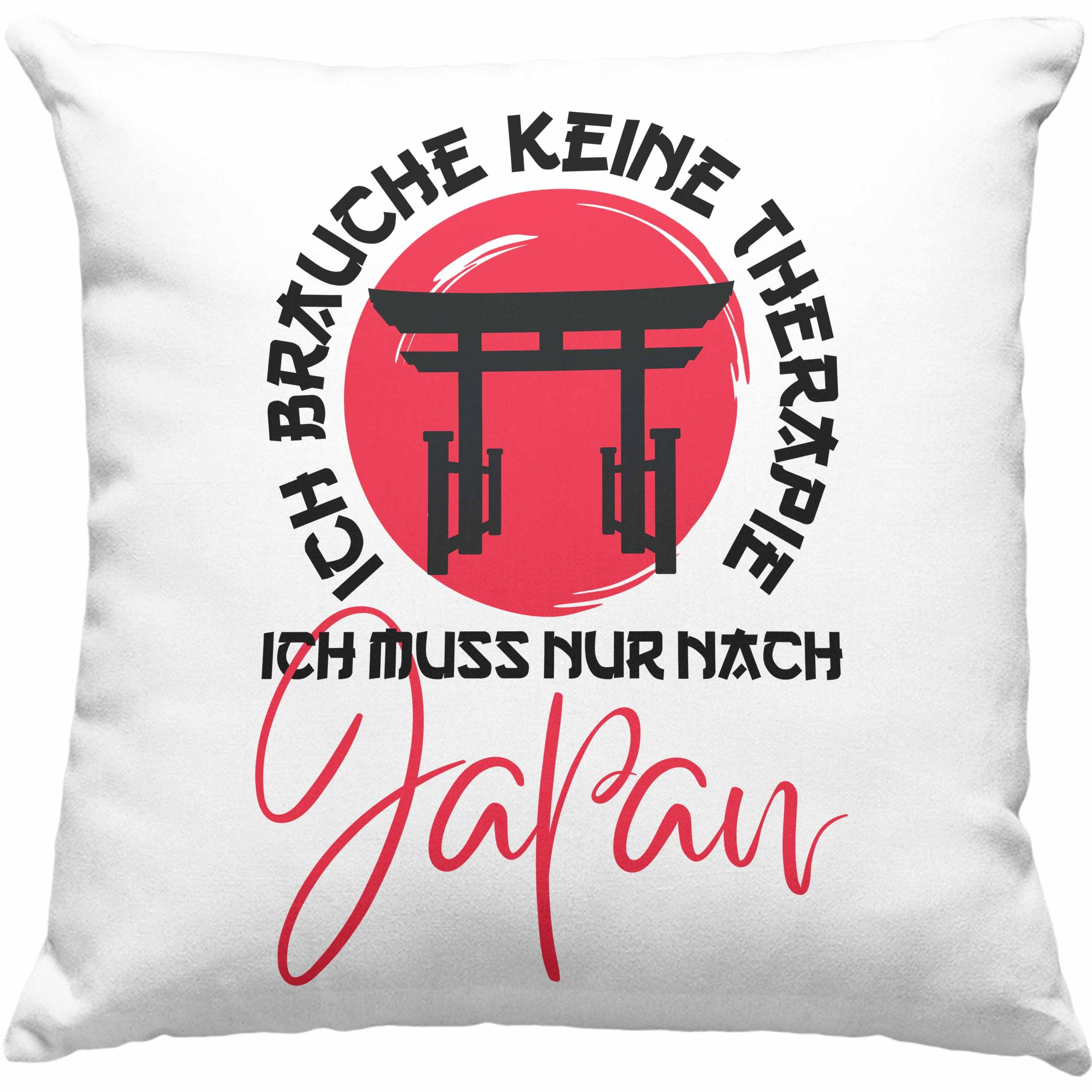 Brauche Kissen Geschenk Kultur Dekokissen Nur Füllung Keine Japanische Therapie Blau mit - Trendation Muss 40x40 Japan Ich Ich Dekokissen Jaoan-Liebhaber Trendation Nach Japan