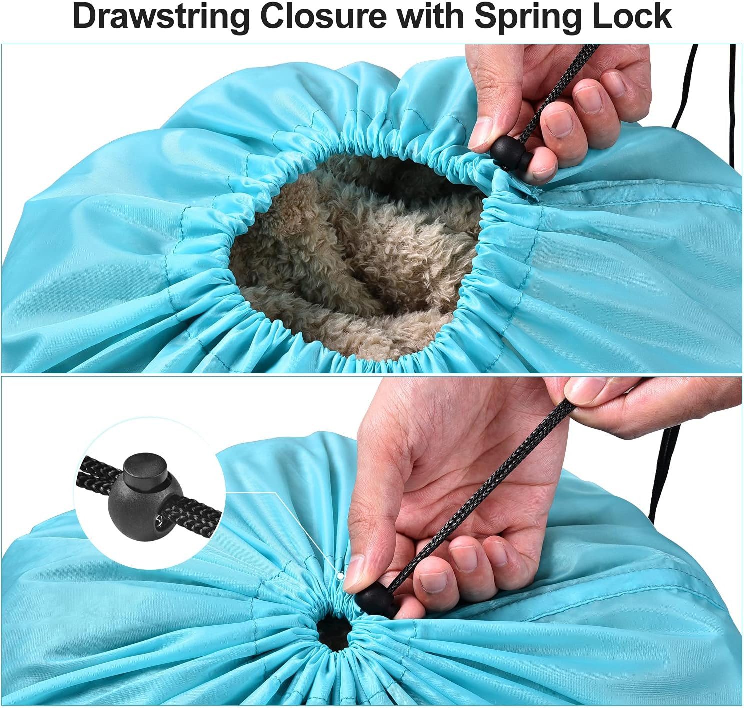 UE Stock Wäschesack Große Wäschesäcke, 4 Stück, mit Kordelzug (4 St), 4er-Set große Wäschesäcke, 60 x 80 cm, mit Kordelzug – Bild 5 von 5