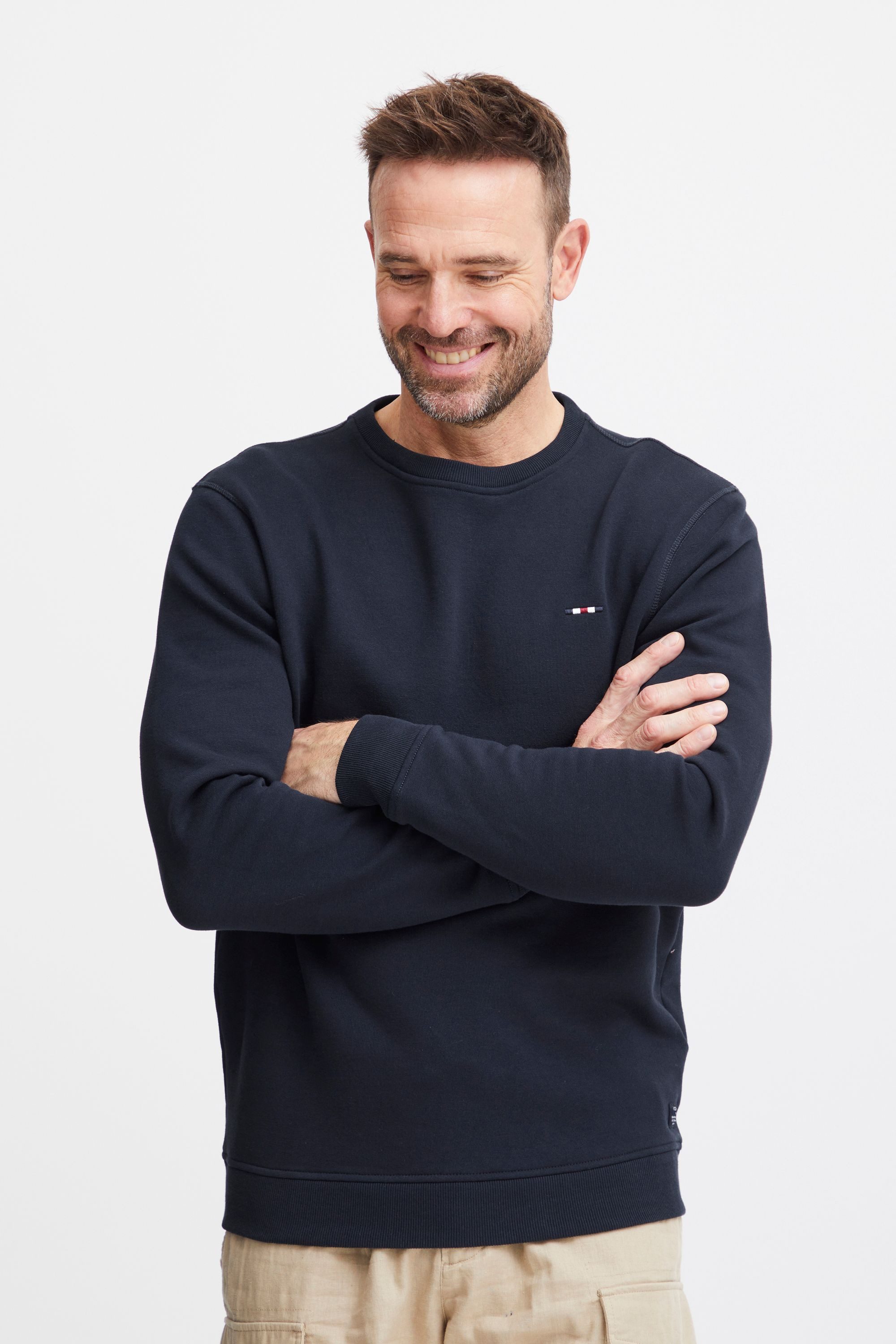 FQ1924 Rundhalspullover FQWilliam Stilvoller Rundhalspullover günstig online kaufen