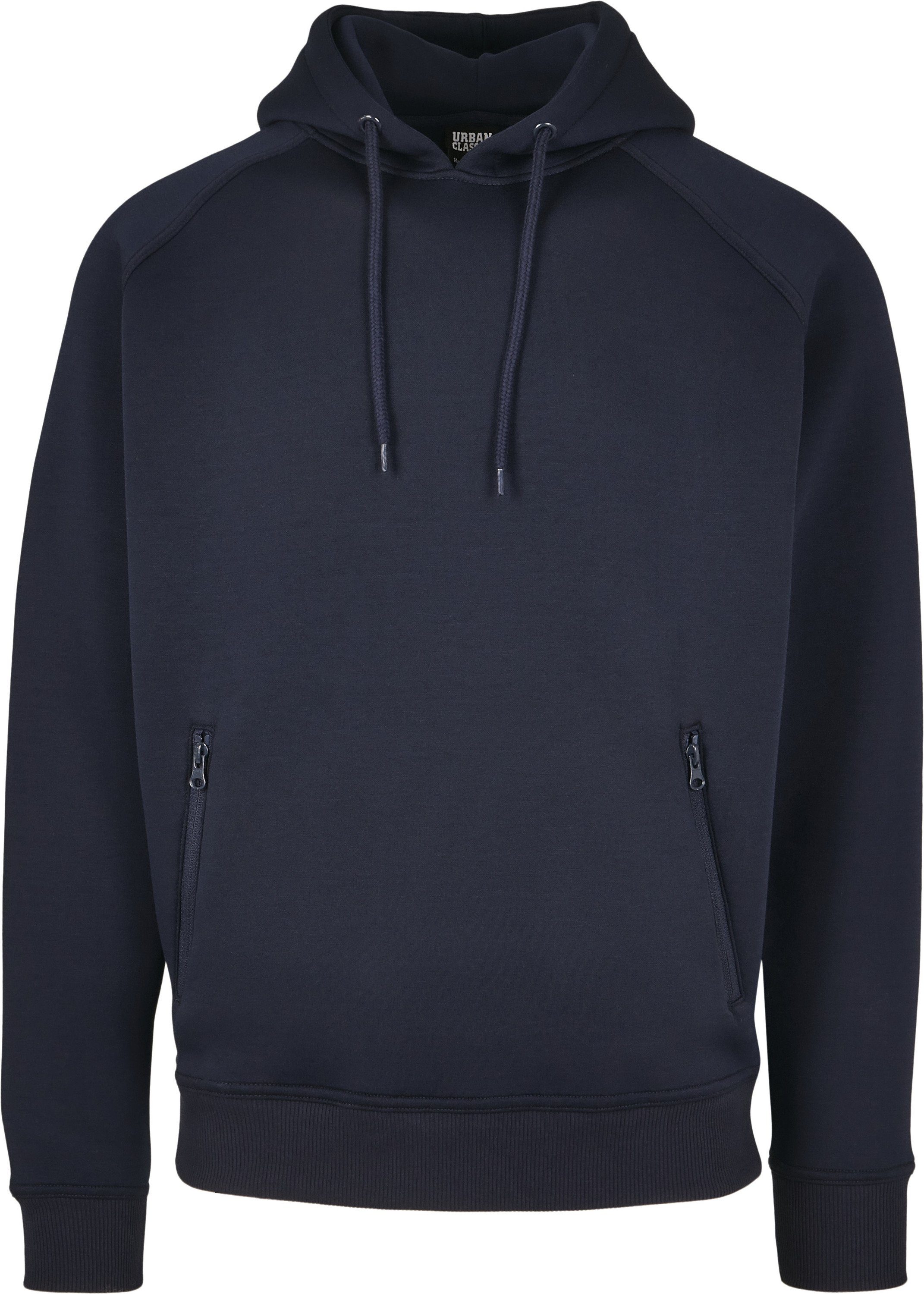 URBAN CLASSICS Sweater Herren Raglan Hoody midnightnavy Pocket (1-tlg) Zip