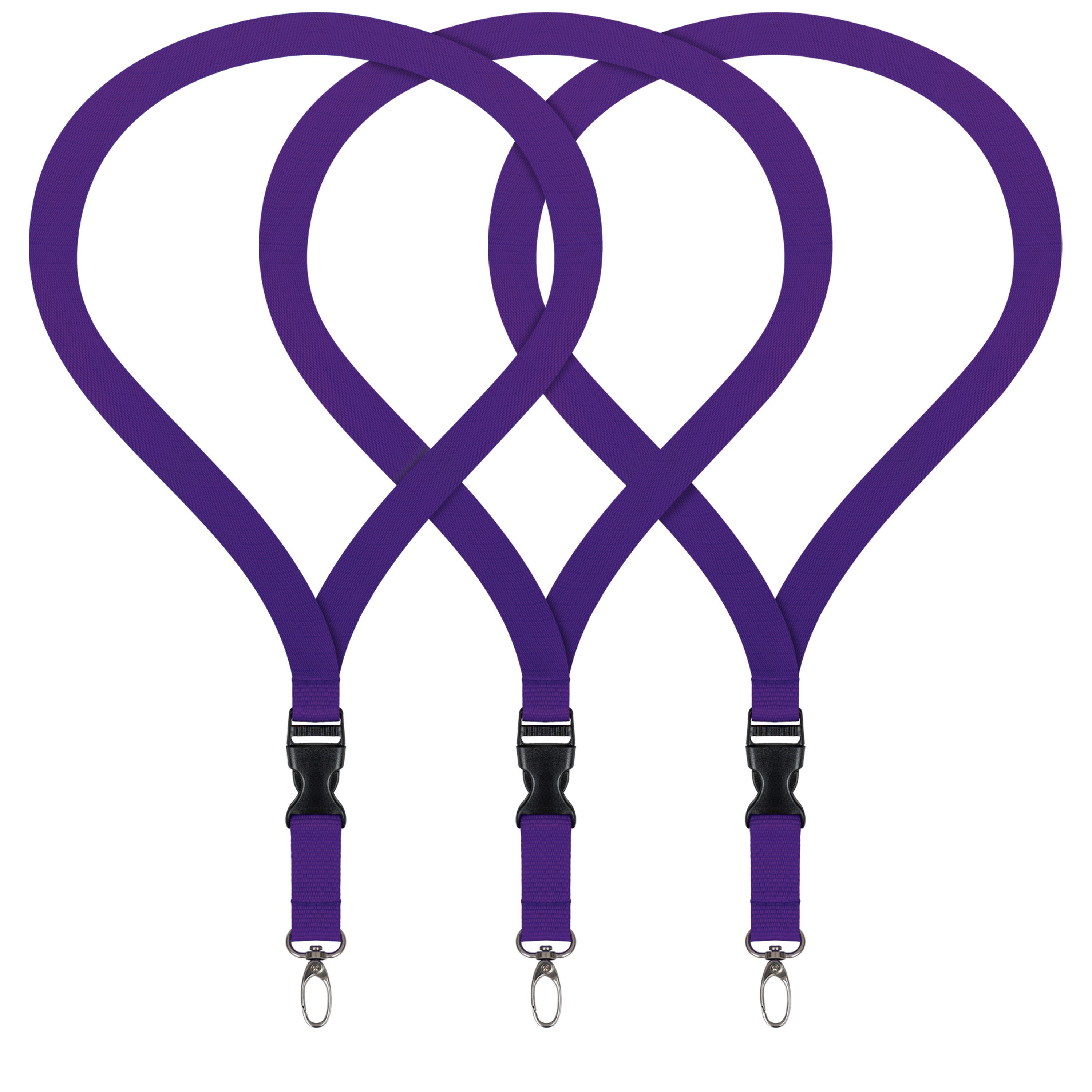 WEBBOMB Schlüsselanhänger 3x Lanyard unbedruckt Schlüsselbänder günstig online kaufen