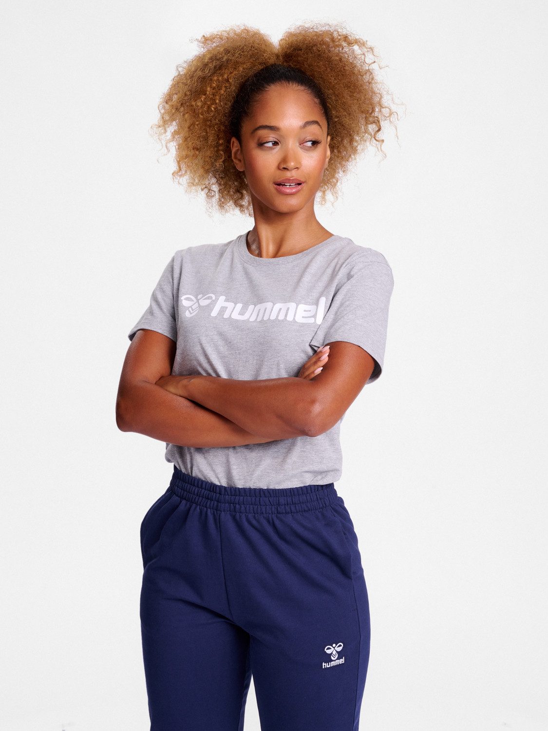 hummel T-Shirt Regular Fit Stretch Rundhalsausschnitt günstig online kaufen