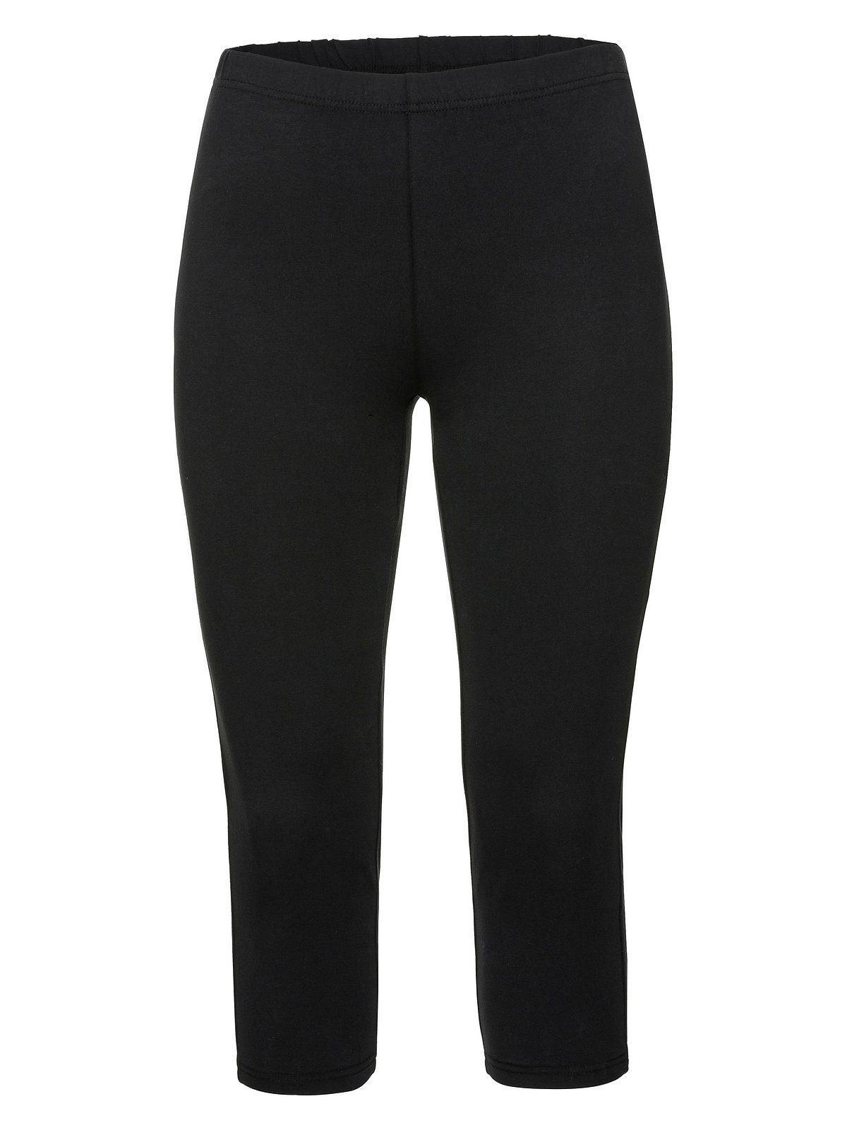 Sheego Leggings Große Größen in schwarz Capri-Länge