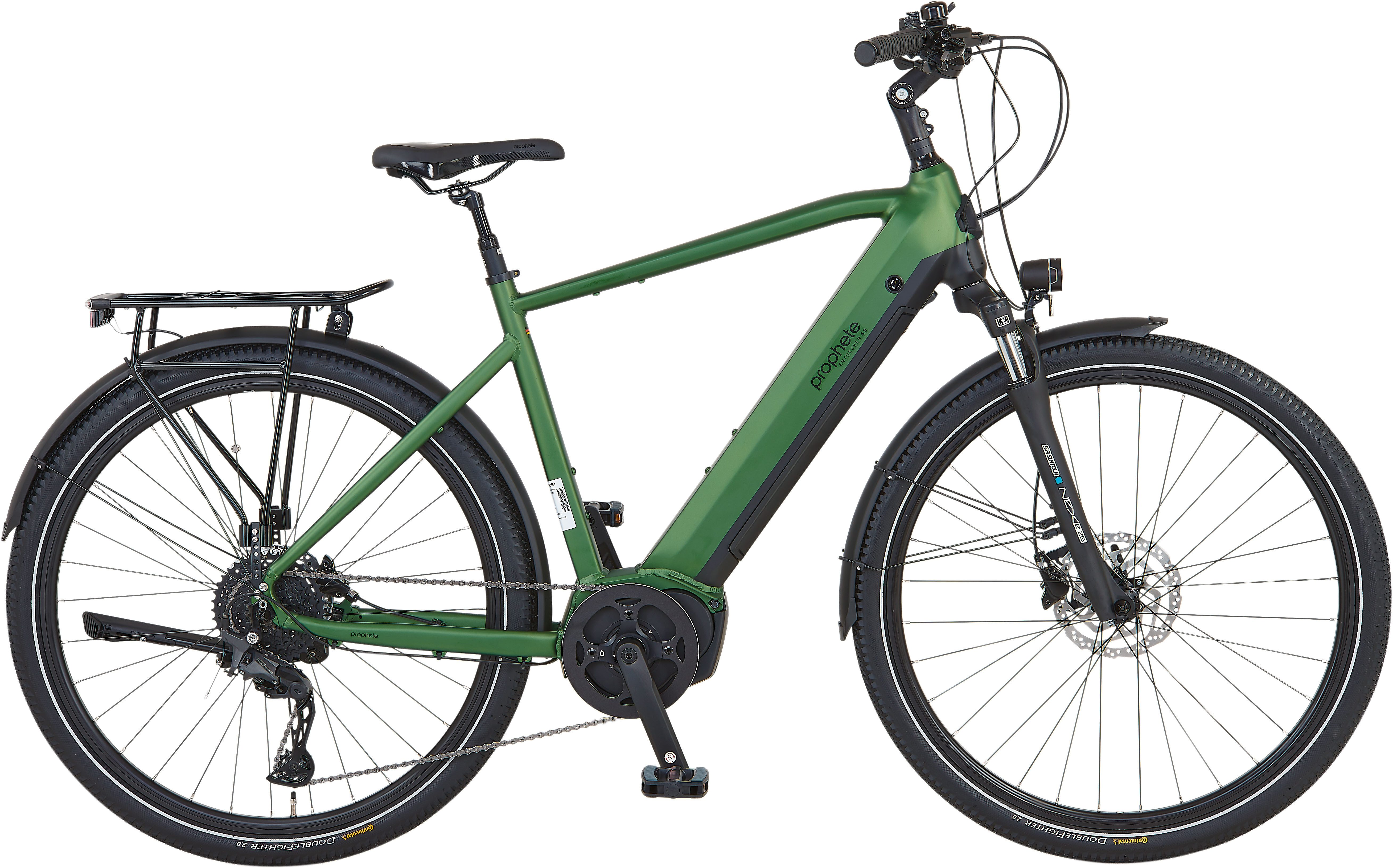 Prophete E-Bike Trekkingrad Entdecker 4.9, 10 Gang Shimano Cues Schaltwerk, Kettenschaltung, Mittelmotor, 720 Wh, Pedelec, Elektrofahrrad für Herren