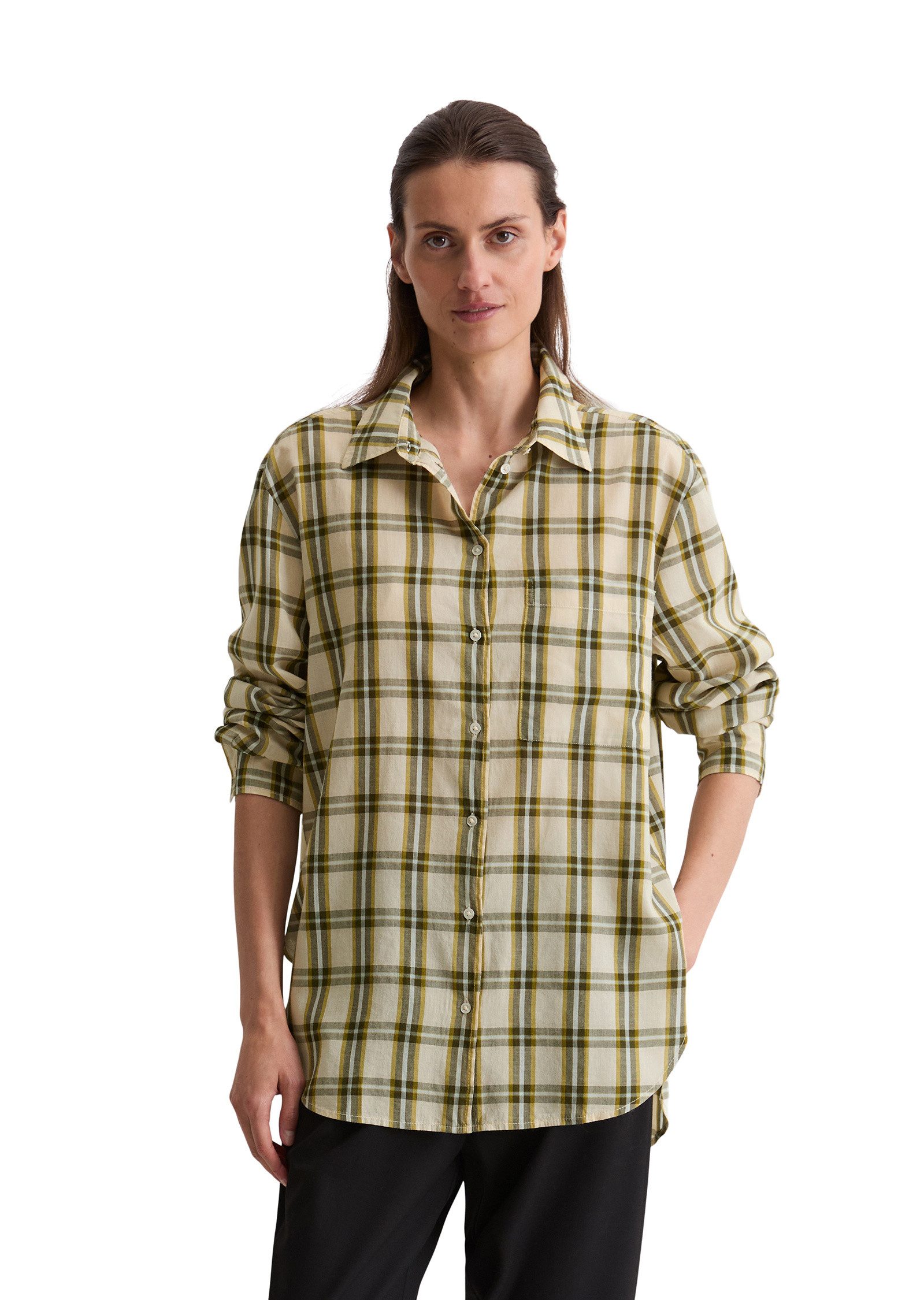 Marc O'Polo Langarmbluse aus Baumwoll-Voile günstig online kaufen