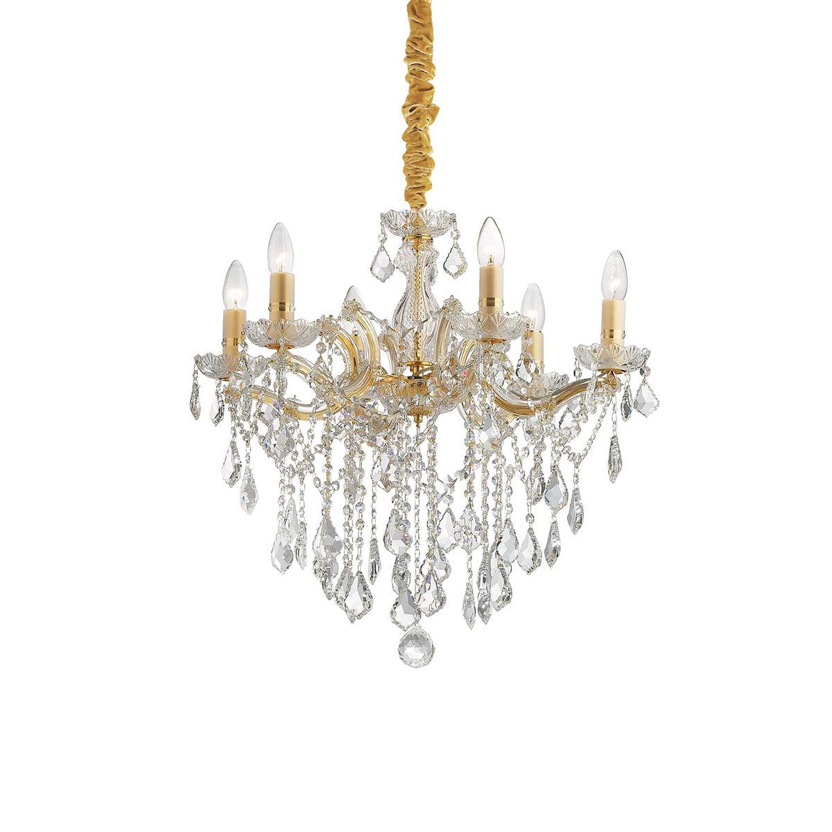 Ideal Lux Kronleuchter Florian SP6 Kristallglas günstig online kaufen