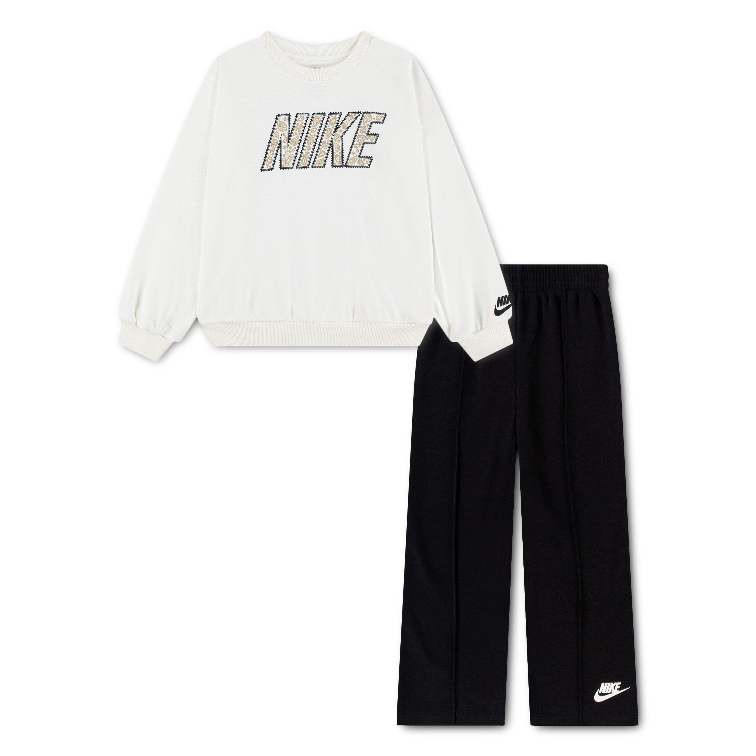 Nike Sportswear Jogginganzug (2-tlg), 2-teiliges Set, für Kinder, mit Rundhals, unifarben