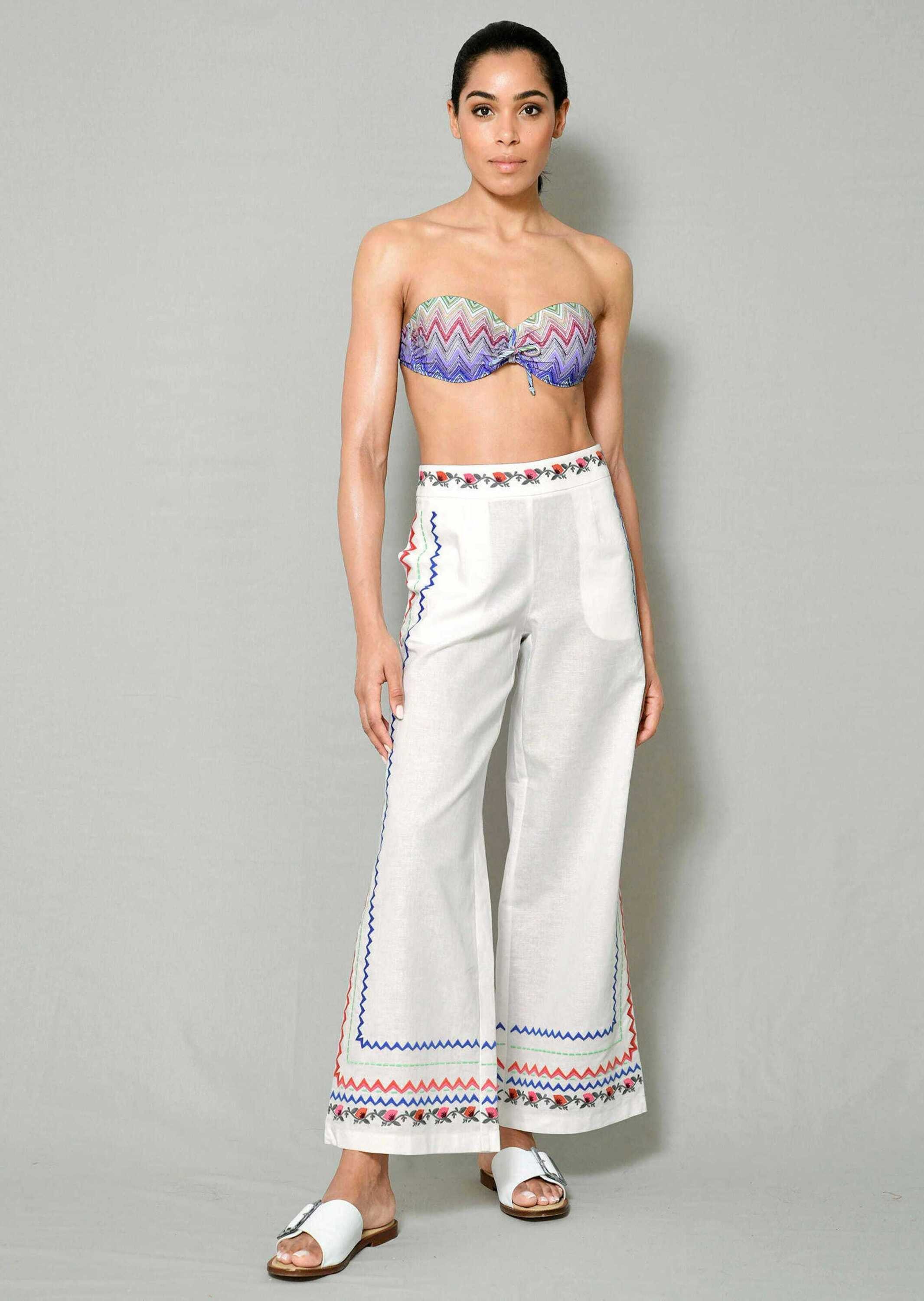 Alba Moda Strandhose Strandhose mit bunter günstig online kaufen