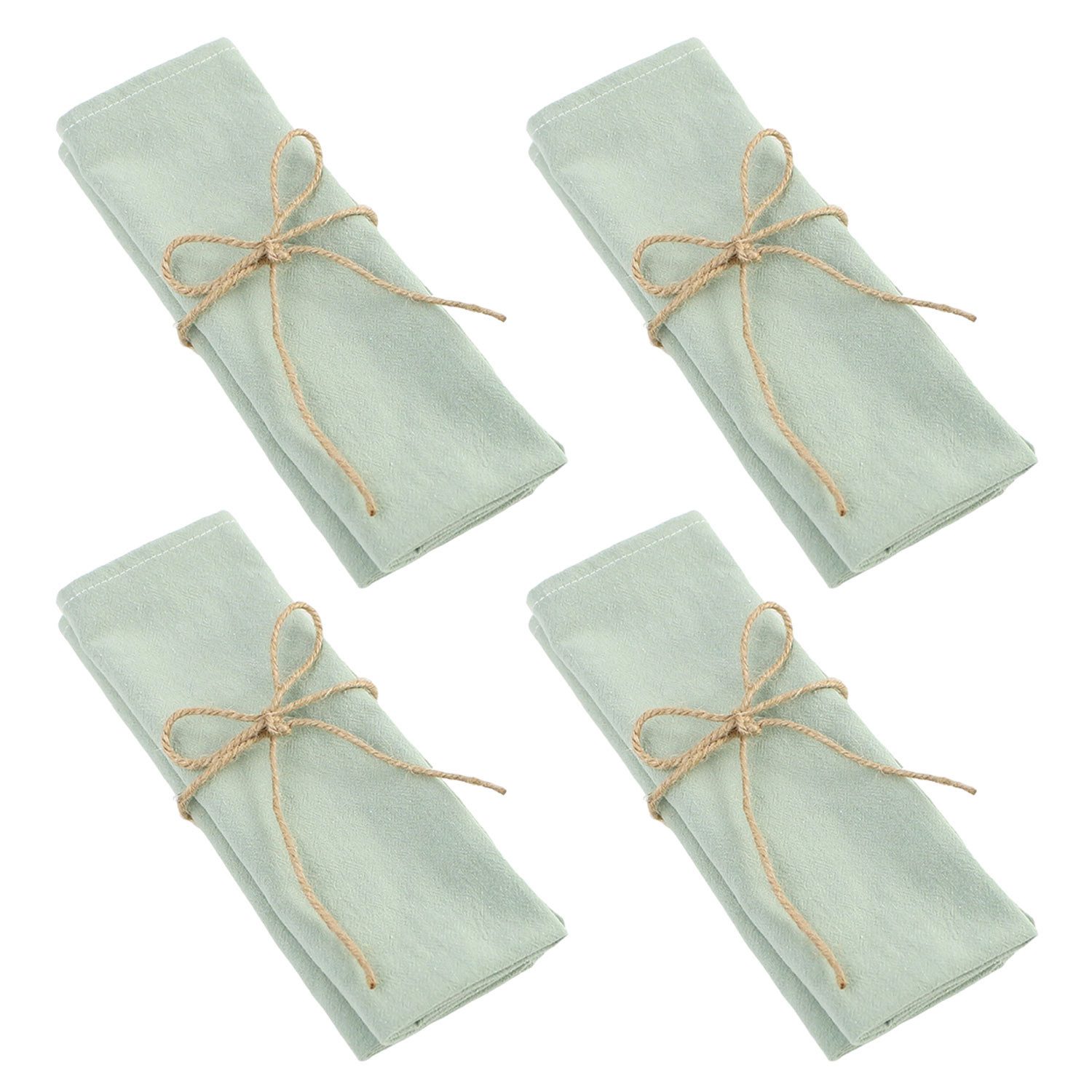 Refttenw Stoffserviette Serviette 4er-Pack Baumwolle Stoffservietten 45 x 30 cm, Stoffservietten, Wiederverwendbare