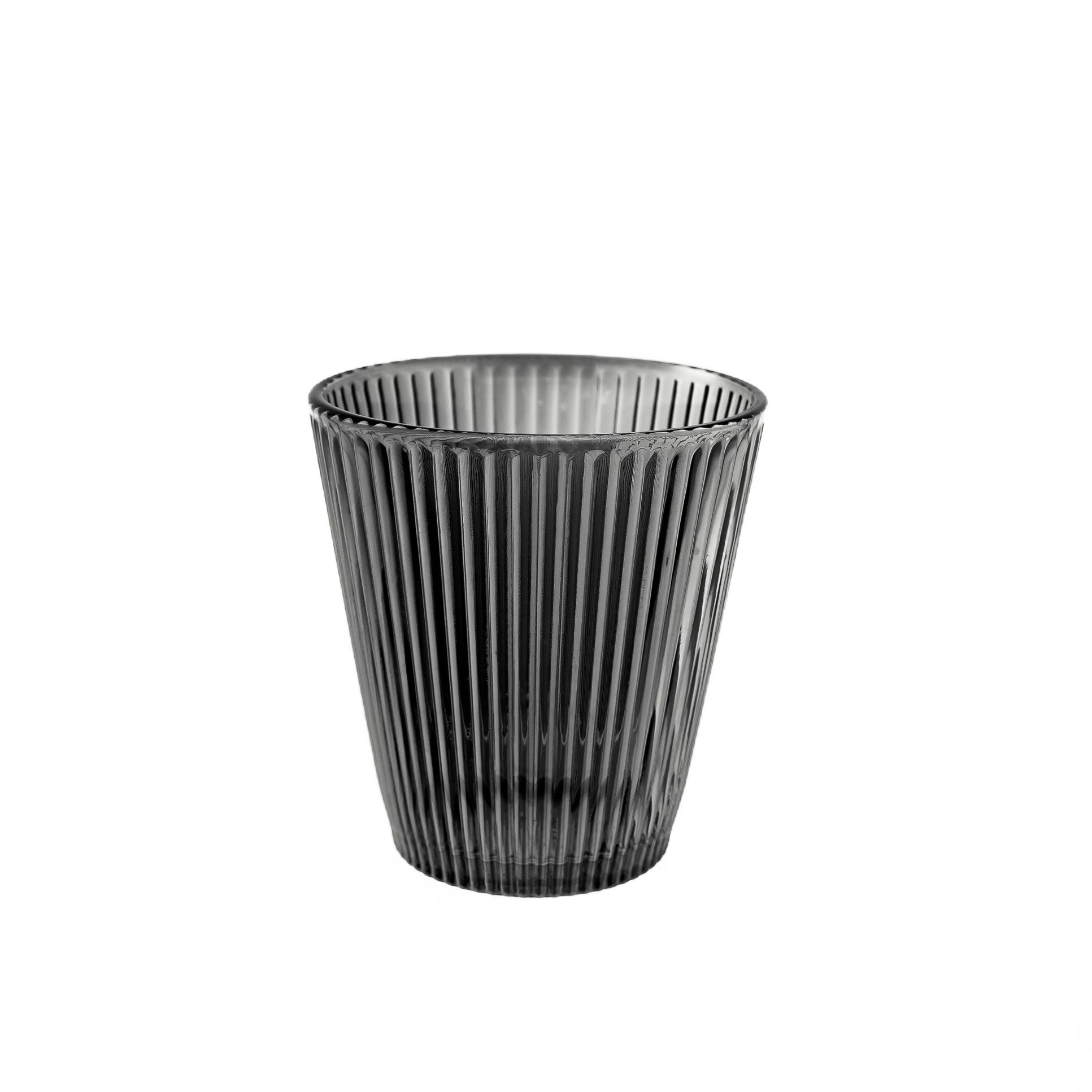 Almina Karaffe Ripple Set aus Glas – 1,8 Liter Karaffe mit 6 Gläsern