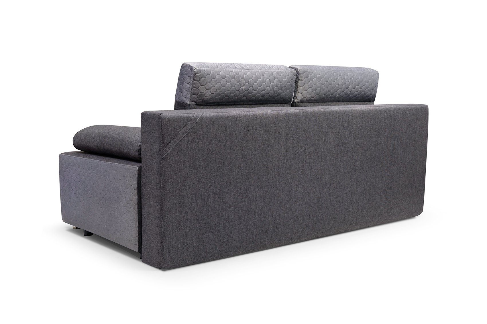 Modernes Costanza 2-Sitzer Schlaffunktion Graphit Siblo Sofa mit Zweisitzer