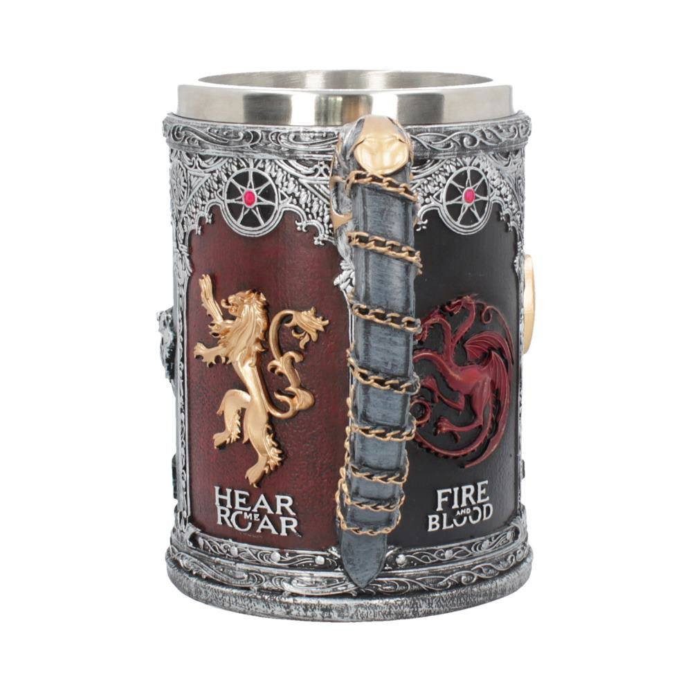 Nemesis Now Bierkrug Game of Thrones Krug Sigil, 1-tlg., Offiziell lizenzierter, handbemalter Krug