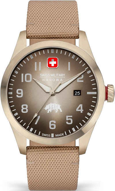 Swiss Military Hanowa Schweizer Uhr BUSHMASTER, SMWGN2102310, Quarzuhr, Armbanduhr, Herrenuhr, Swiss Made, Datum, Saphirglas, analog