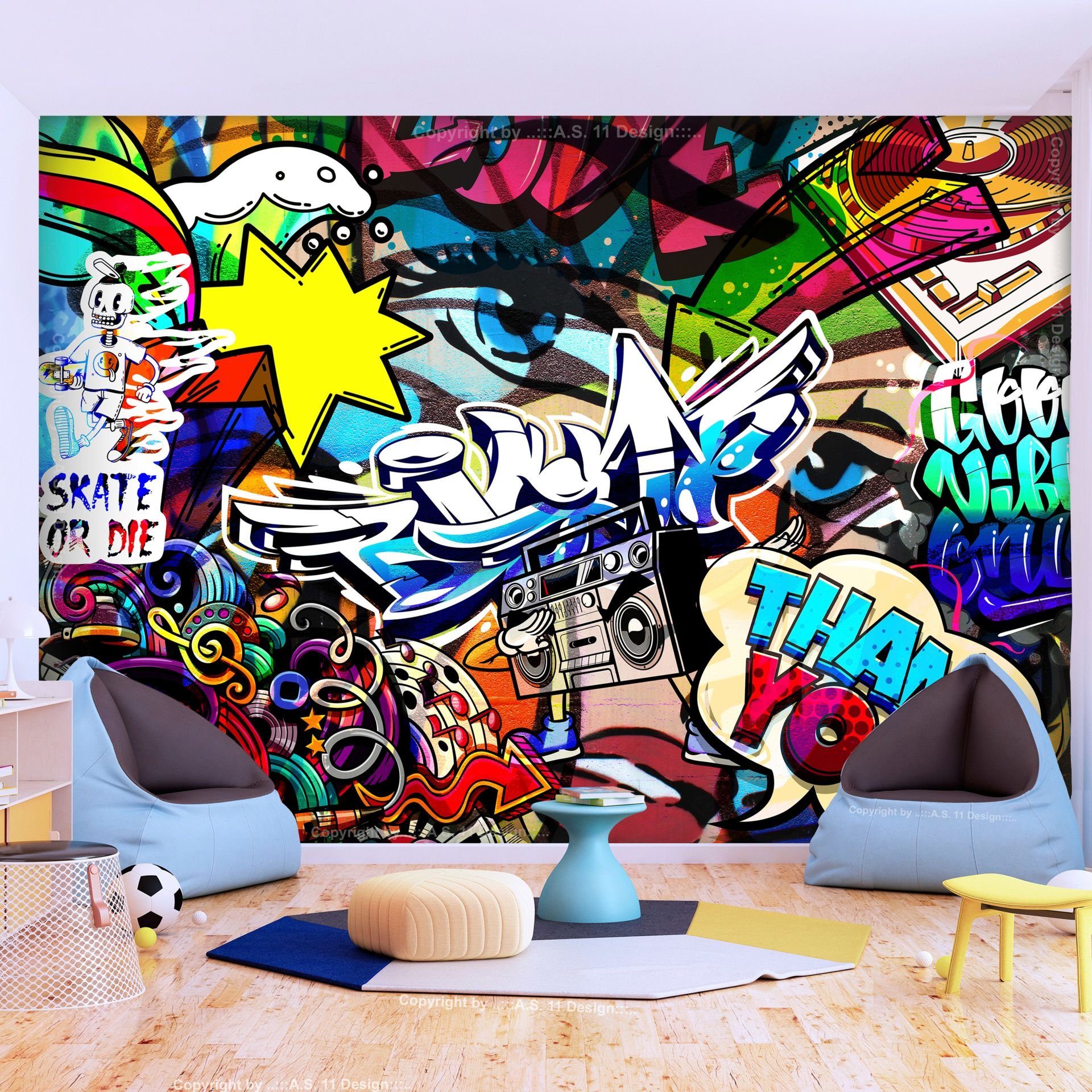 KUNSTLOFT Vliestapete Metropolia's Language 1x0.7 m, günstig online kaufen