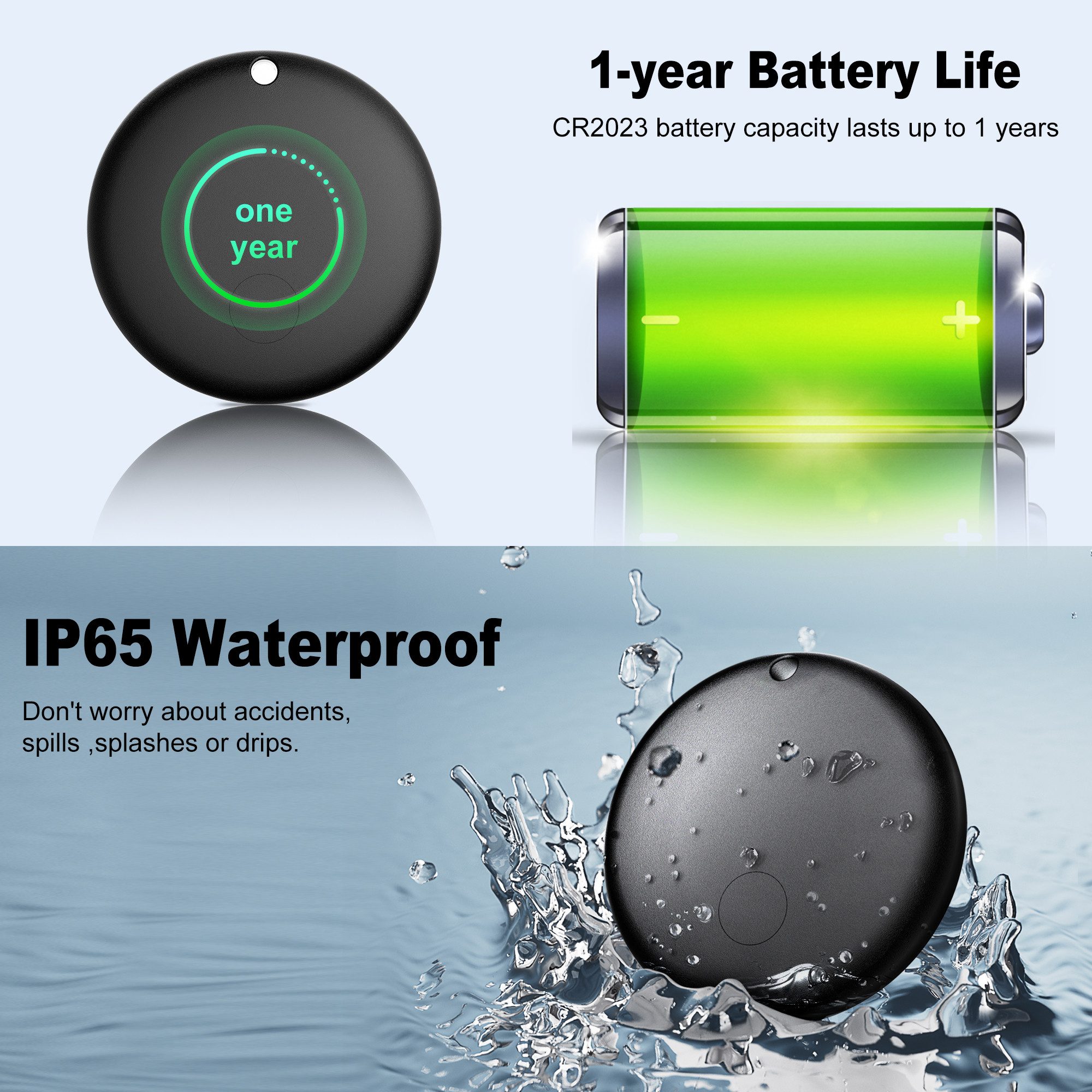 OYLCDI GPS-Tracker für Android-4 St AirTag alternative Bluetooth-Tracker (für Android Smart Tracking Alarm für Schlüssel, Gepäck, Rucksack, etc)