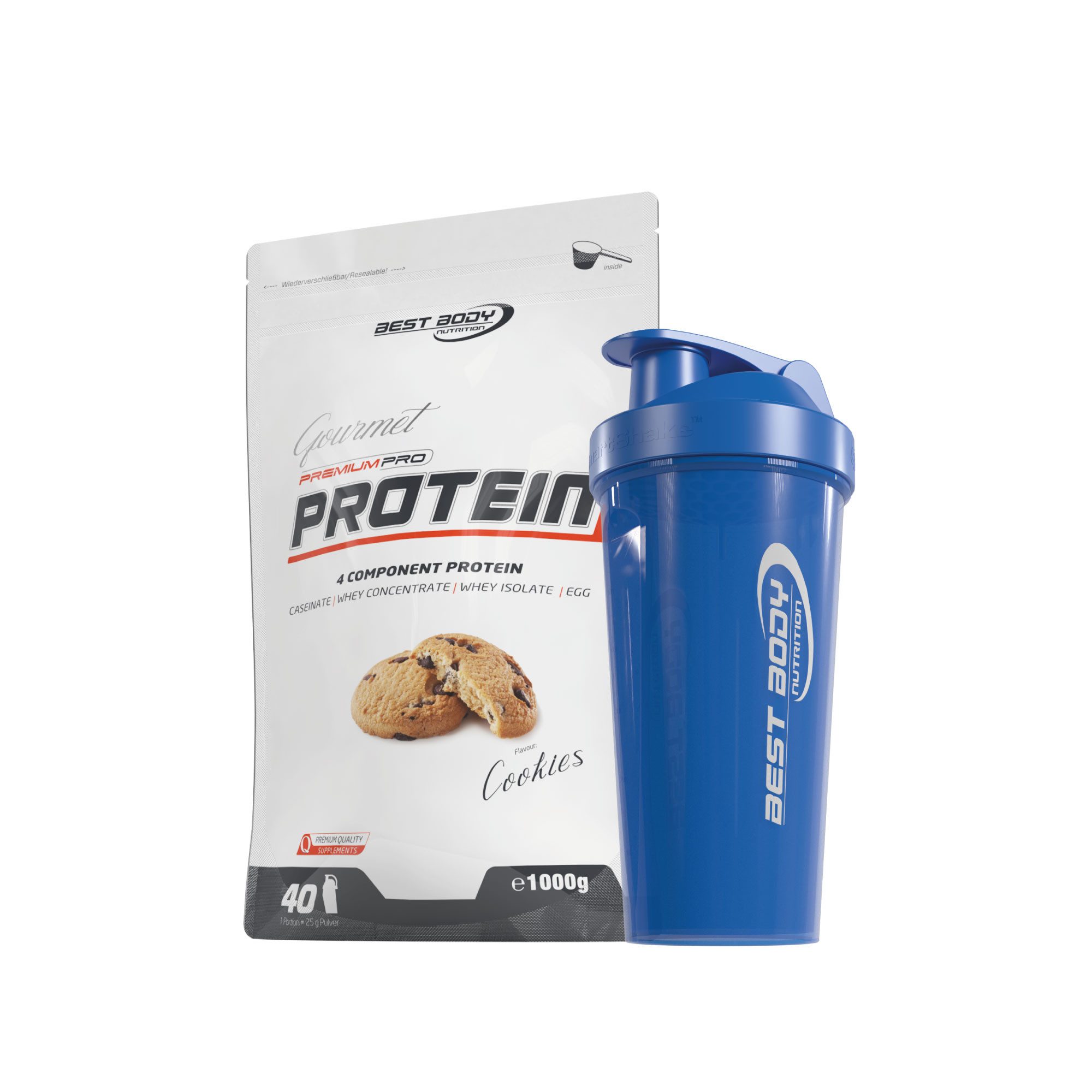 Best Body Nutrition 250 g - 1 kg Gourmet Protein Bundle Pulver, 1000 g