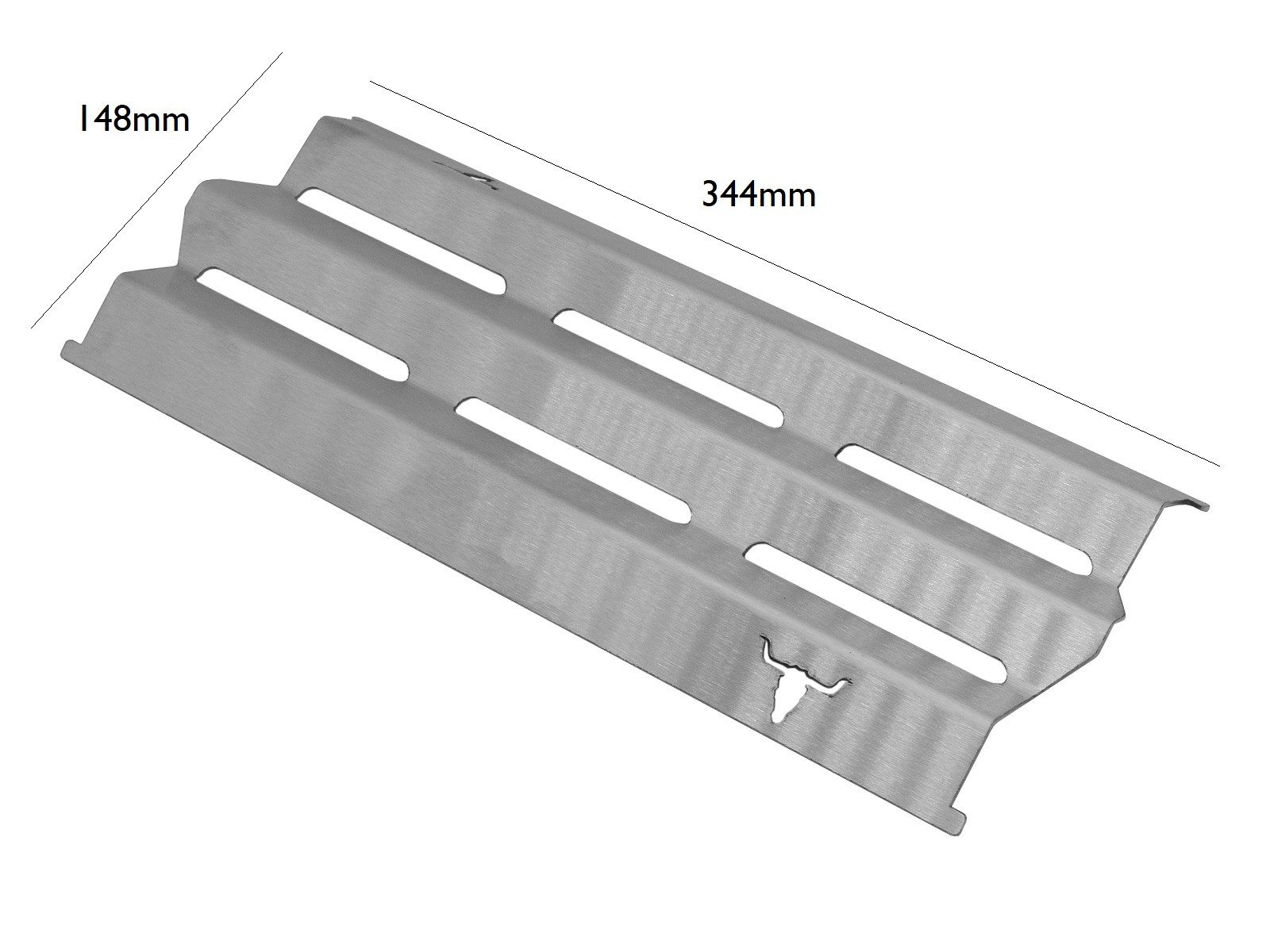 Kette´s Grillzubehör Grillrost Brennerabdeckung, Edelstahl Aromaschienen Flammbleche Broil King (Lieferumfang 1 Stück, Es werden je nach Grill min. 2, 3 oder 4 Brennerabdeckungen gebraucht), Rostfrei, leicht zu reinigen, stabil und langlebig