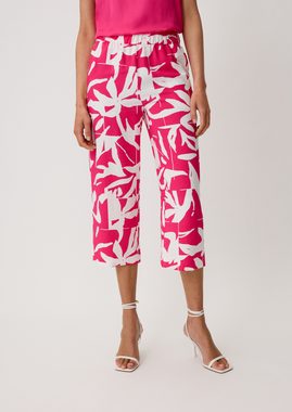 Comma Stoffhose Loose: Hose mit Allover-Print