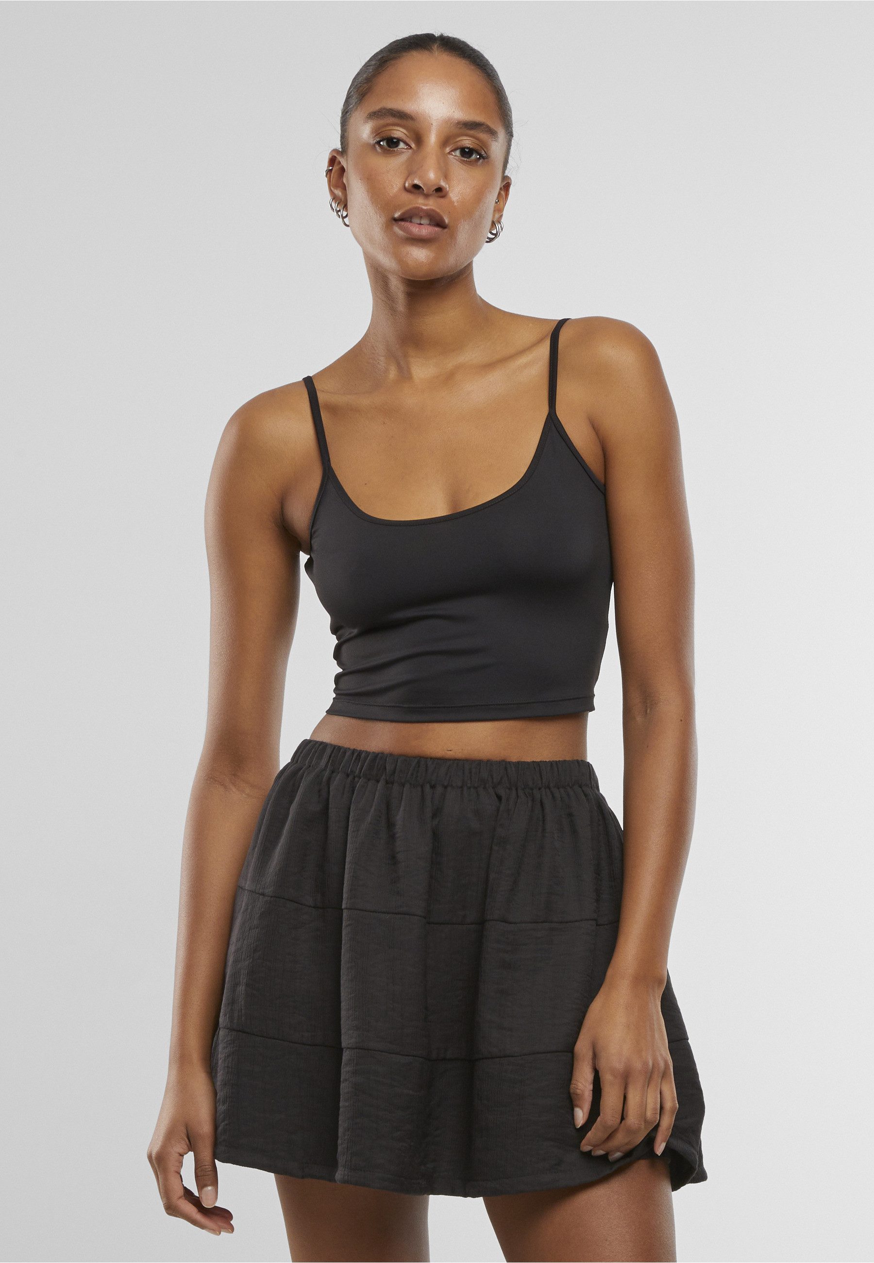 URBAN CLASSICS T-Shirt Urban Classics Ladies Basic Top Low Back Neckline (1-tlg)