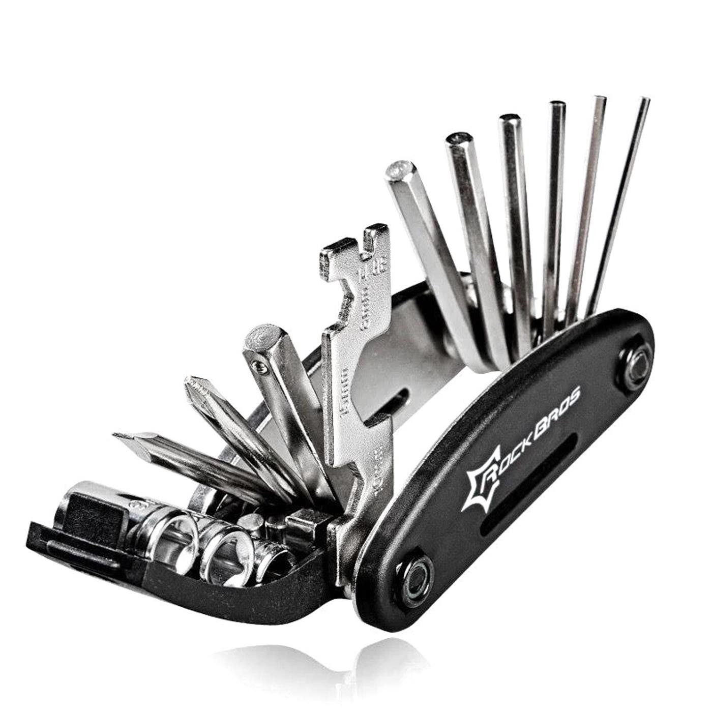 ROCKBROS Fahrradwerkzeugset Fahrrad Multi Tool 16-in-1 Инструмент, MTB Rennrad E-Bike Reparatur Faltwerkzeug