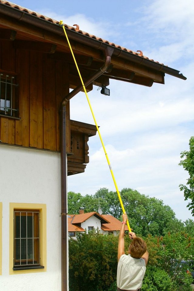 Thumbnail - FloraSun Laubbesen, Krallen Eckbesen mit 3.9 m, Teleskopstiel und 45° Winkeladapter