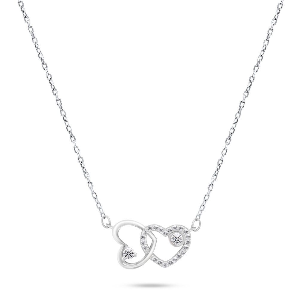 Kette mit Einhänger Charming silver necklace Hearts NCL51W