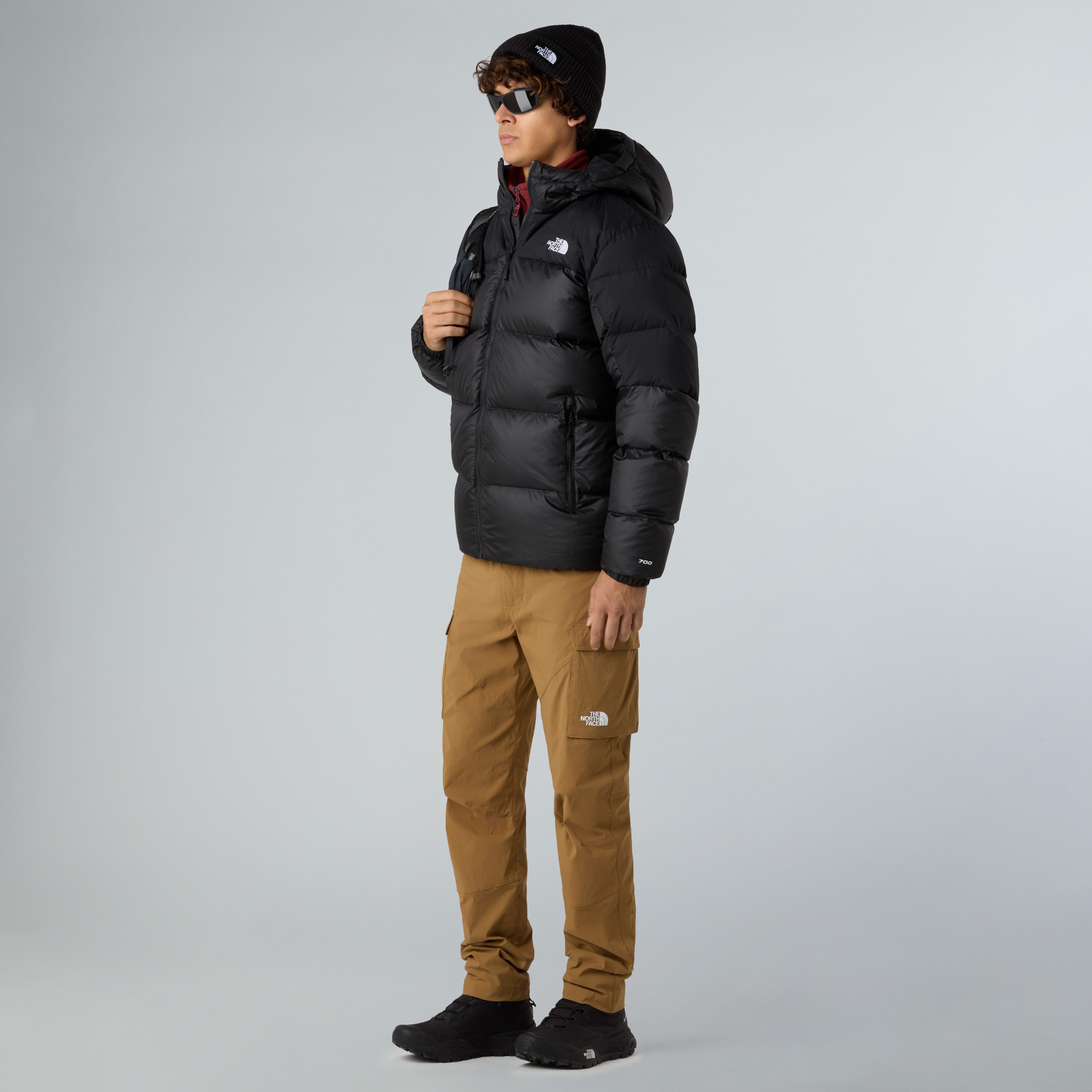 The North Face Daunenjacke M DIABLO DOWN 2.0 HOODIE winddicht, wasserabweisendes Obermaterial, mit Reißverschlusstaschen – Bild 4 von 4