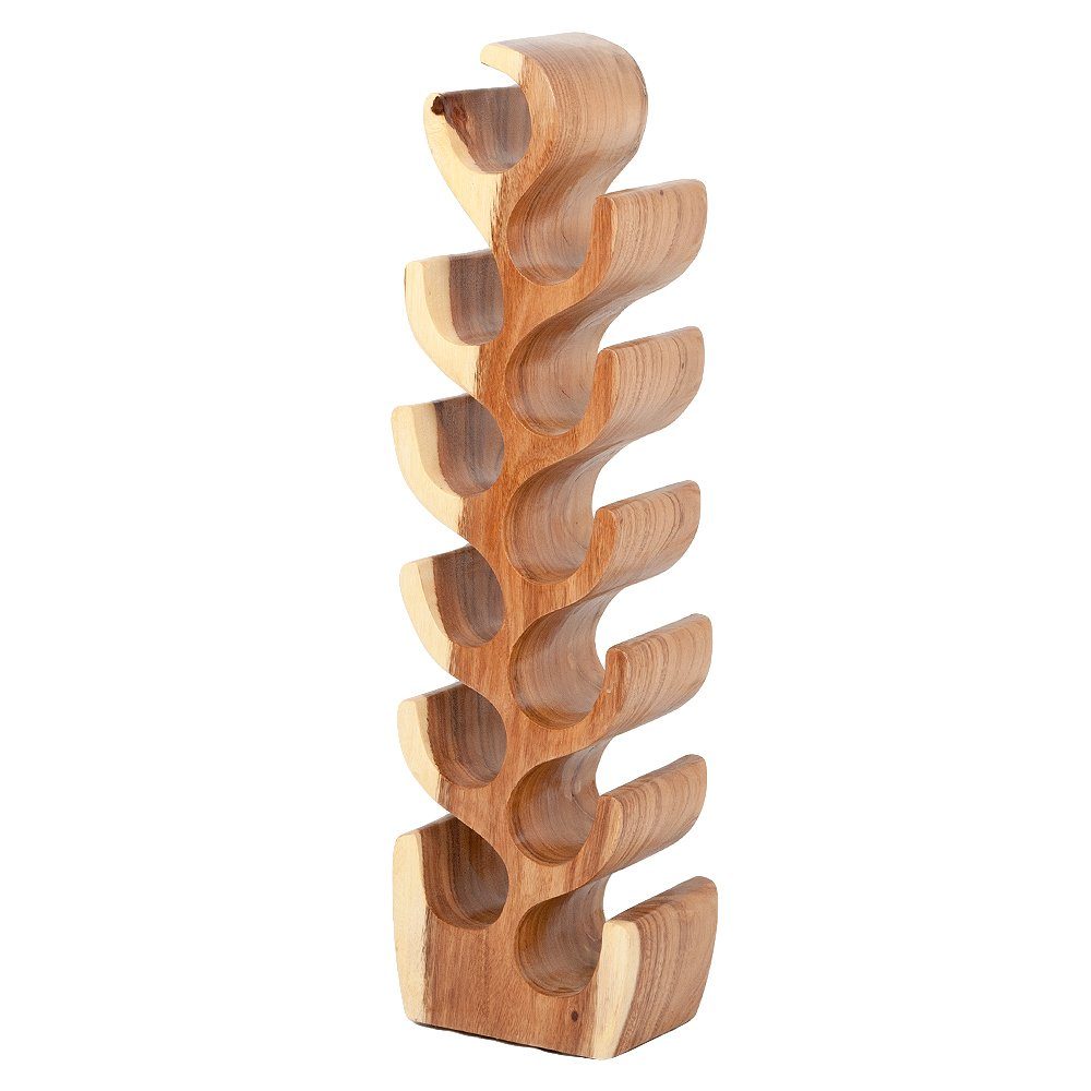 Weinregal Massivholz Weinregal Flaschenhalter BOTOL-L ca. H100cm Suar