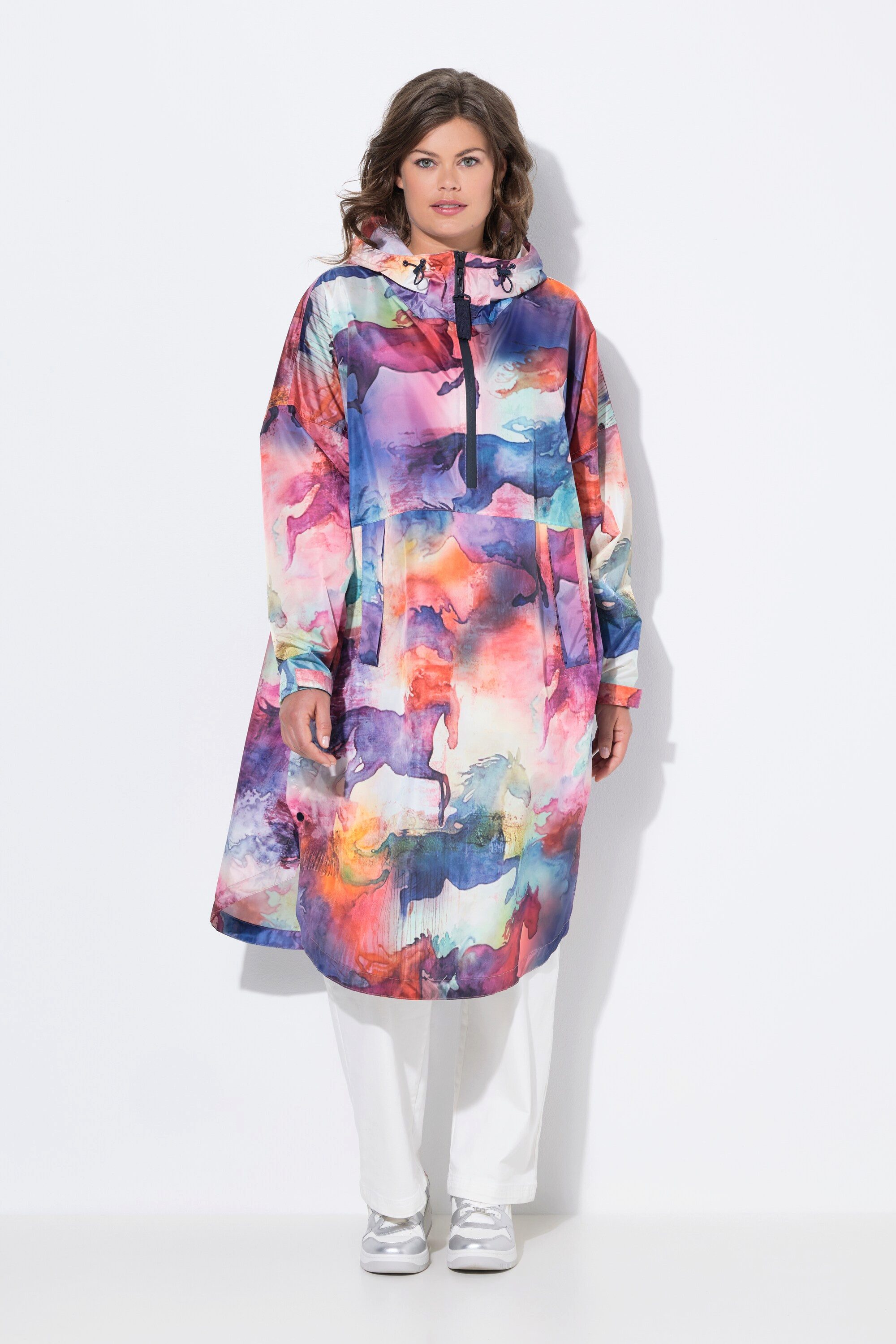 Laurasøn Funktionsjacke Funktions-Regencape Unisex Print Kapuze günstig online kaufen