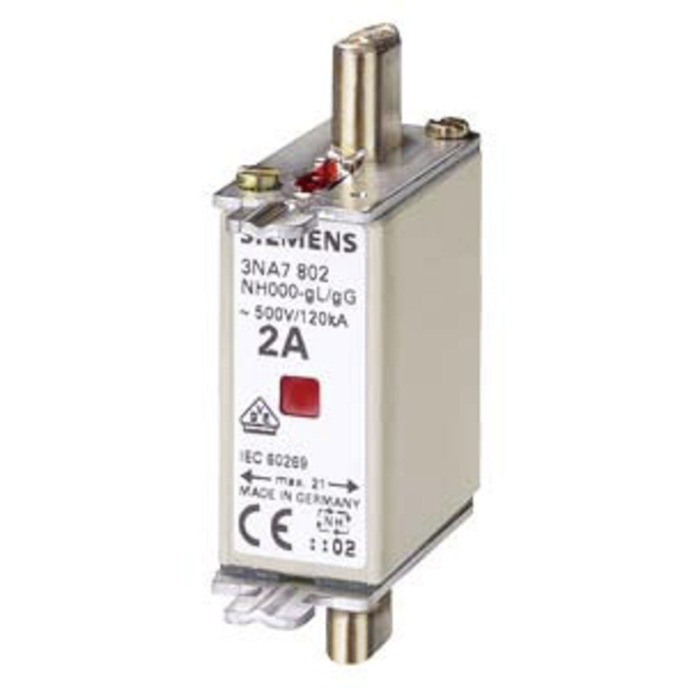 Stromverteiler Siemens 3NA7822 Sicherungseinsatz Sicherungsgröße = 0 63 A 500 V 1