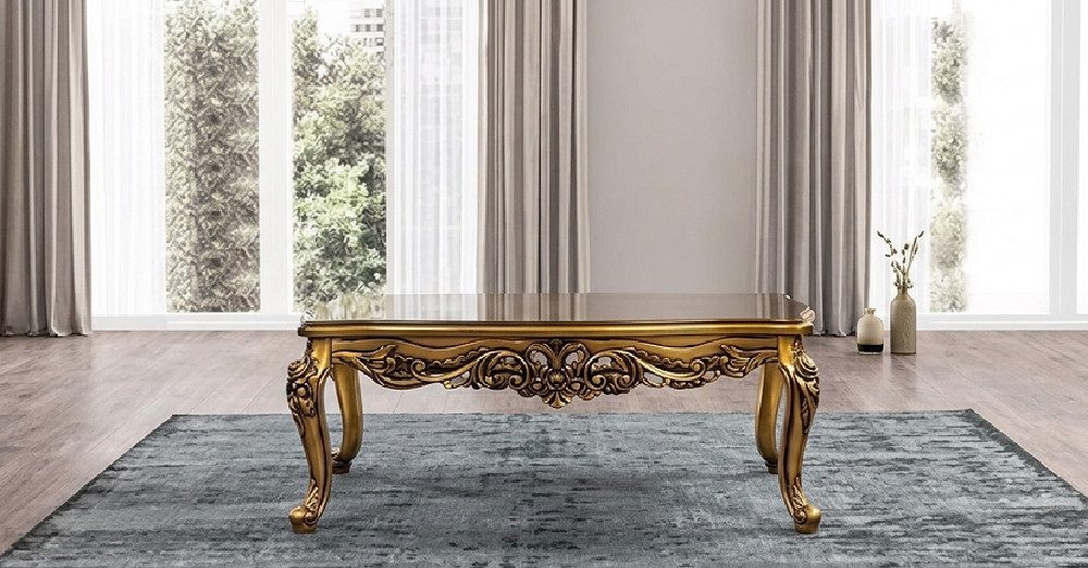 JVmoebel Couchtisch Eleganter Beistelltisch aus Holz im Barockstil (1-St), Made in Europa