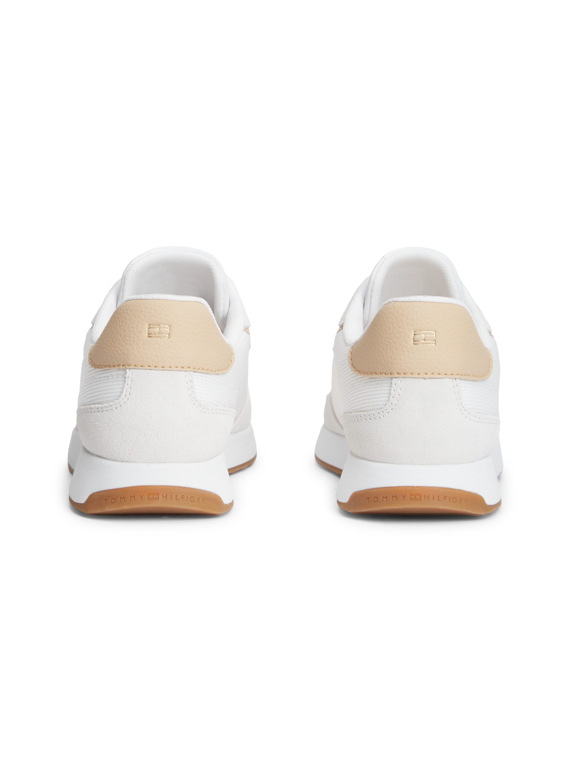 Tommy Hilfiger TH RETRO RUNNER MIX Sneaker Freizeitschuh, Halbschuh, Schnürschuh mit seitlicher Logoprägung