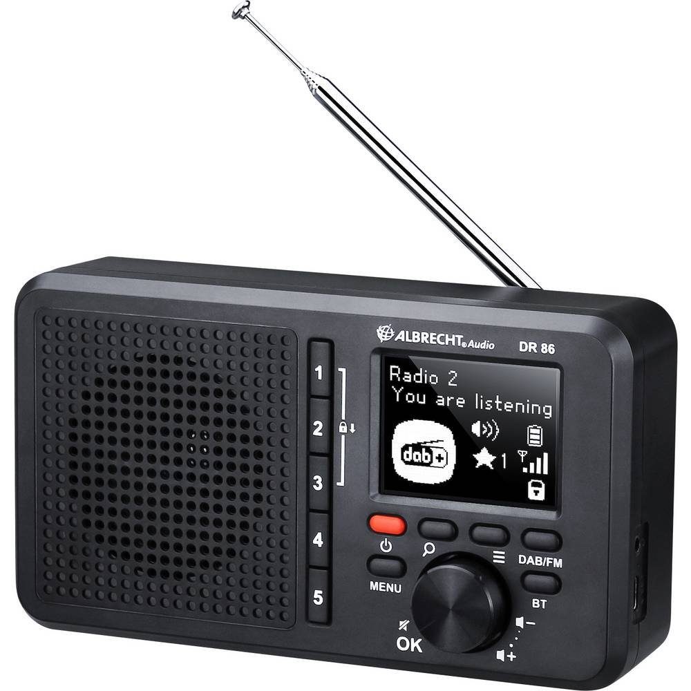 Albrecht kleines Seniorenradio Radio (wiederaufladbar)