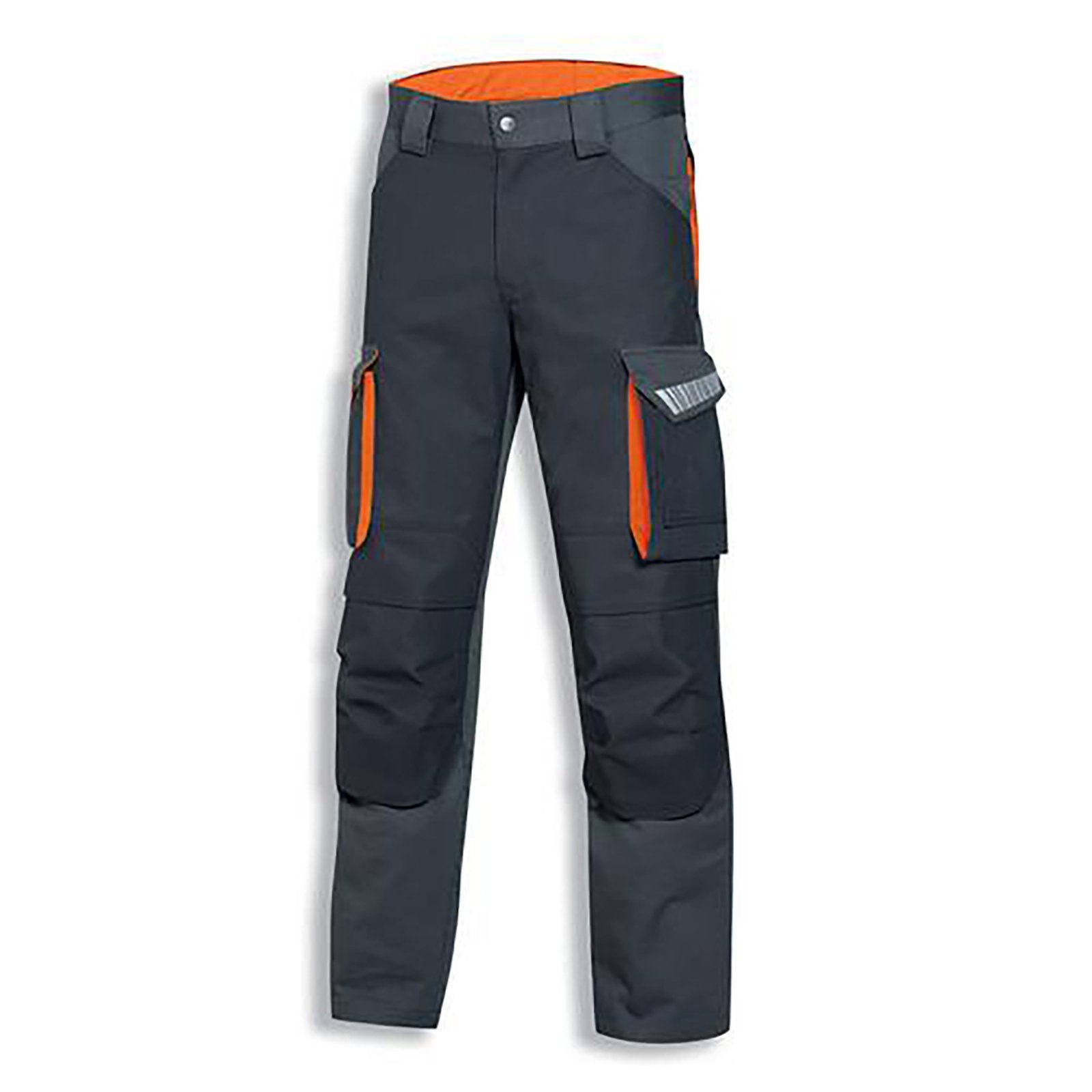 Arbeitshose Cargohose metal grau, orange, anthrazit