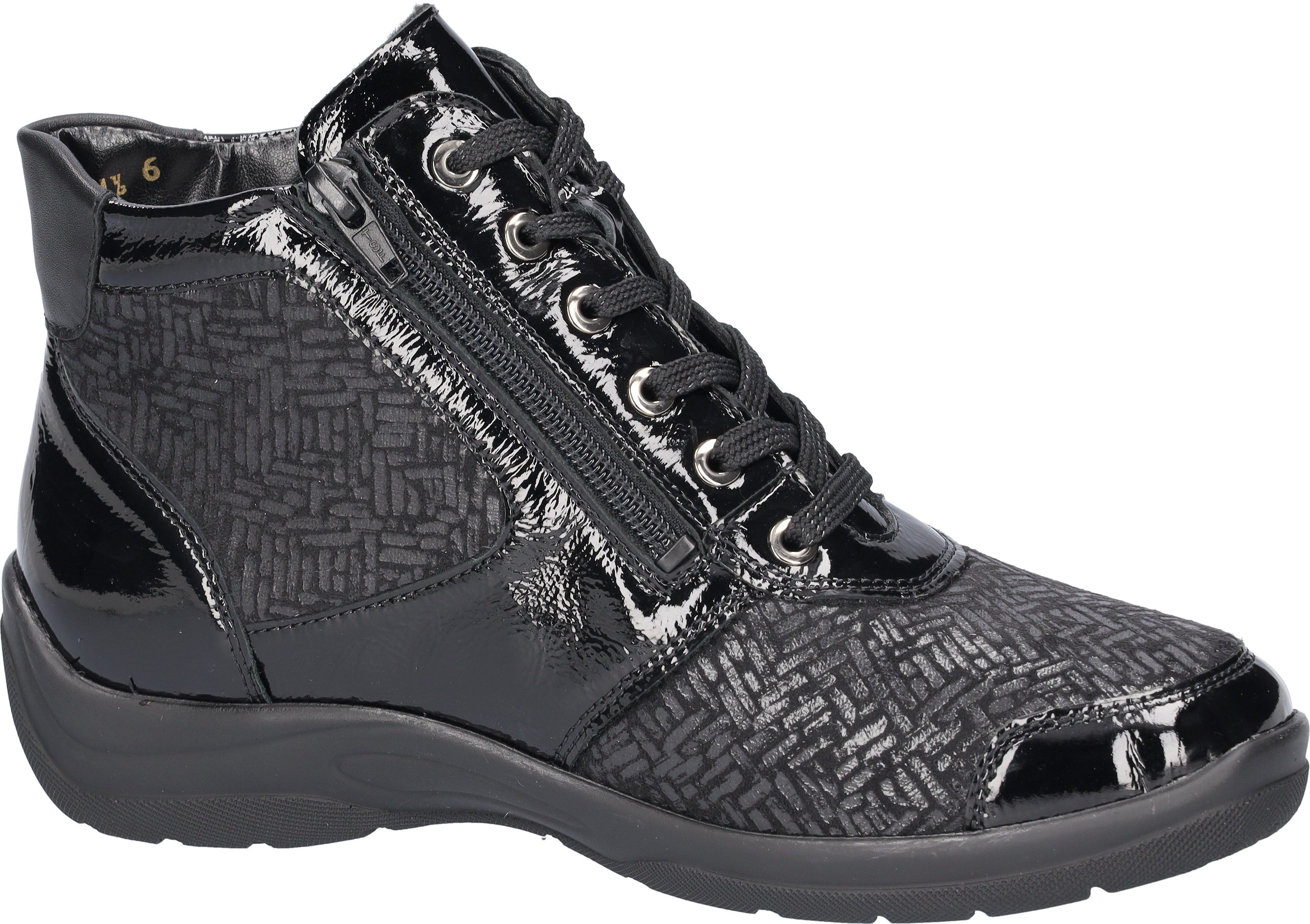 Waldläufer HESNA-Soft Schnürboots, Bequemschuh, High Top Sneaker in Komfortweite H (sehr weit)