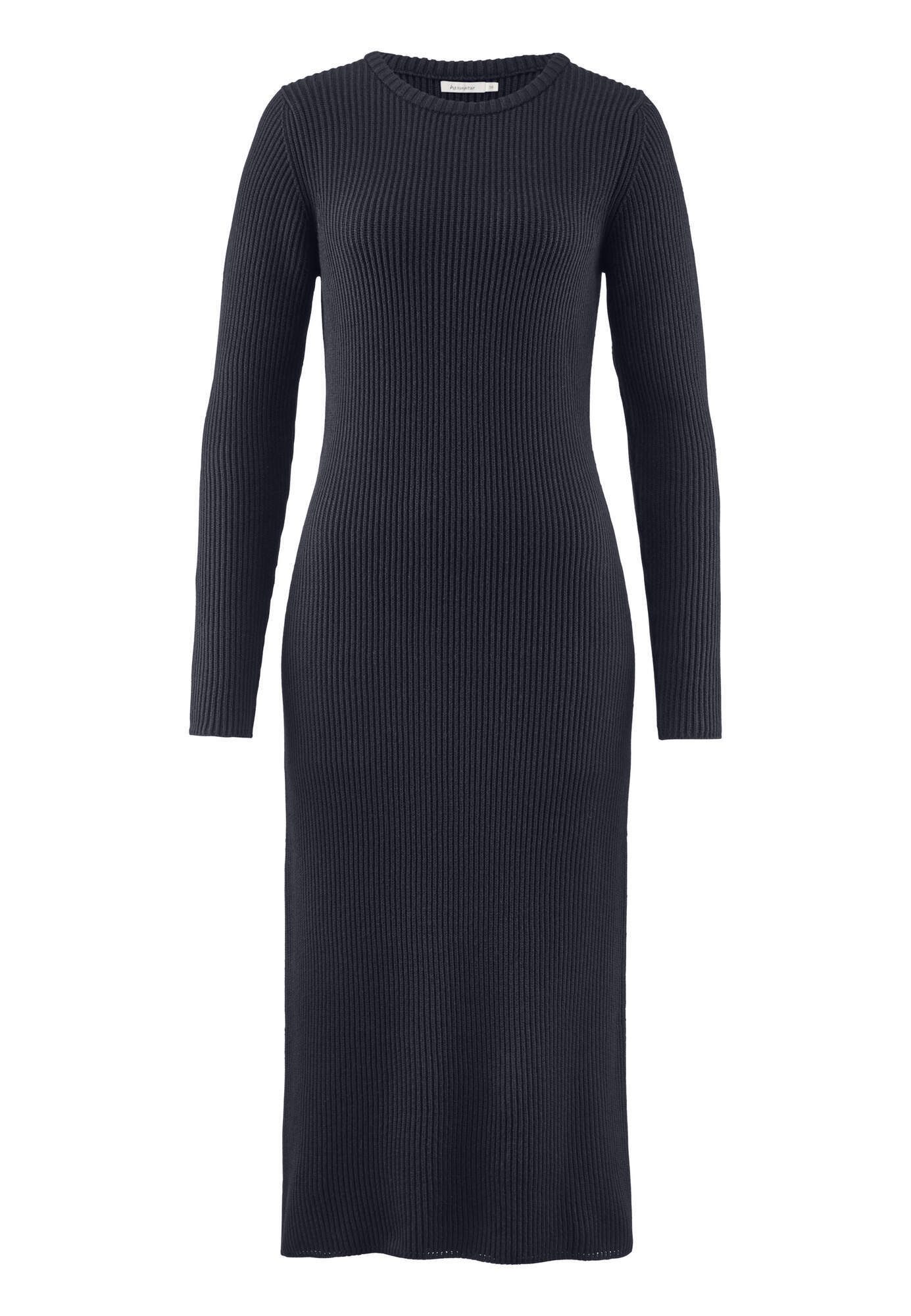 Hessnatur Strickkleid aus reiner Bio-Baumwolle (1-tlg) günstig online kaufen