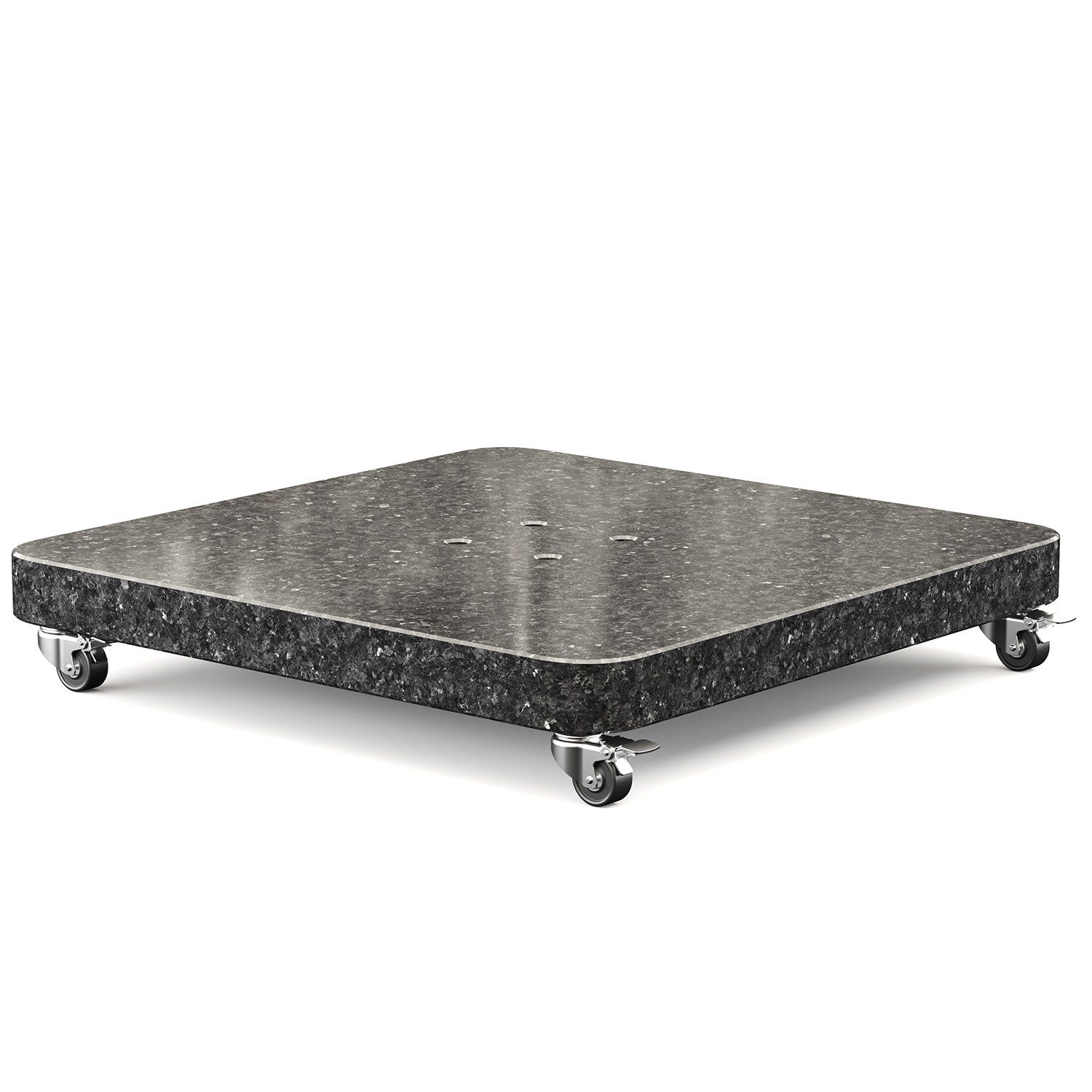 Platinum Sonnenschirm Ancona Round Edge Anthrazit Granit, LxB: 76x76 cm